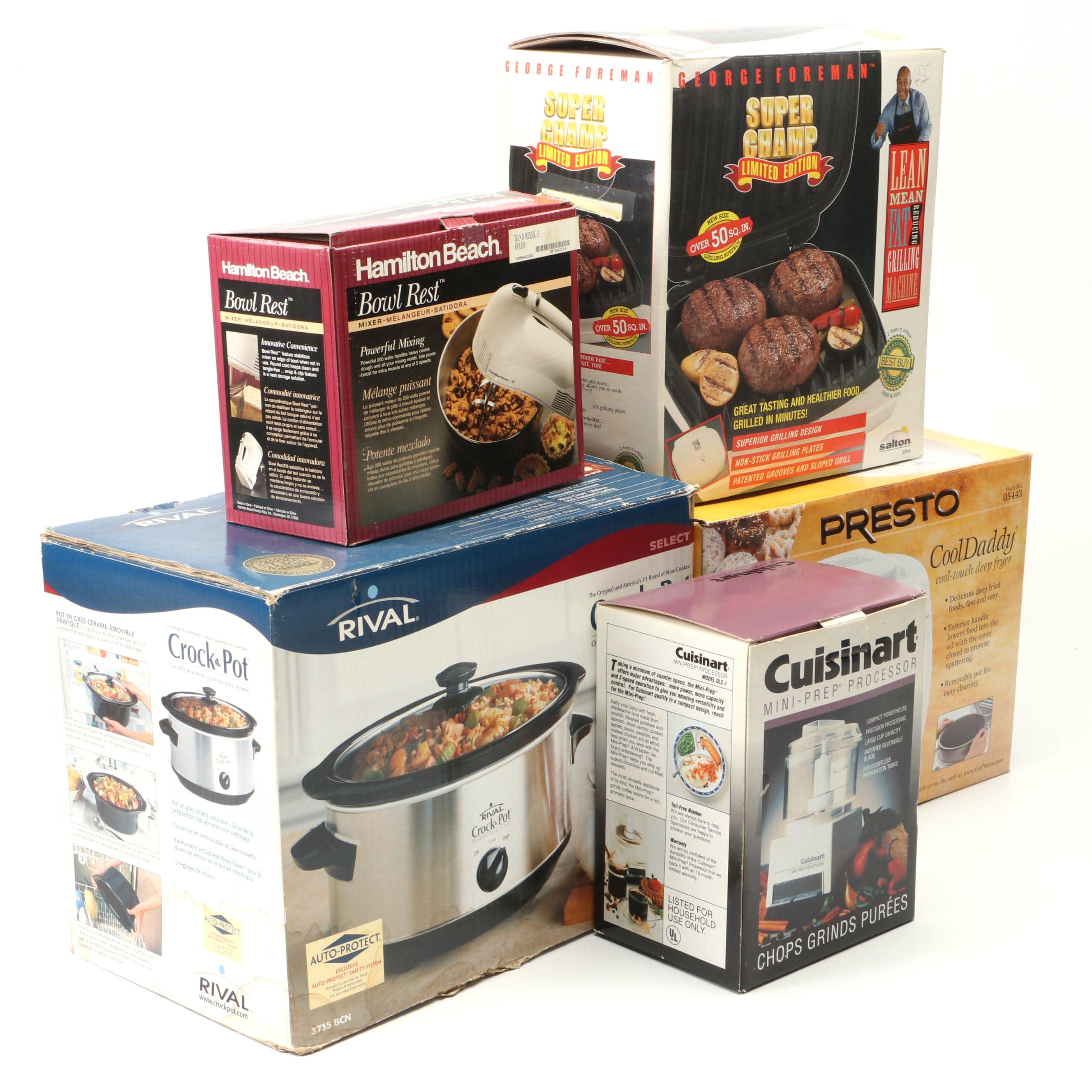 George Foreman Grill, Cool Daddy Deep Fryer, and More Small Kitchen Appliances