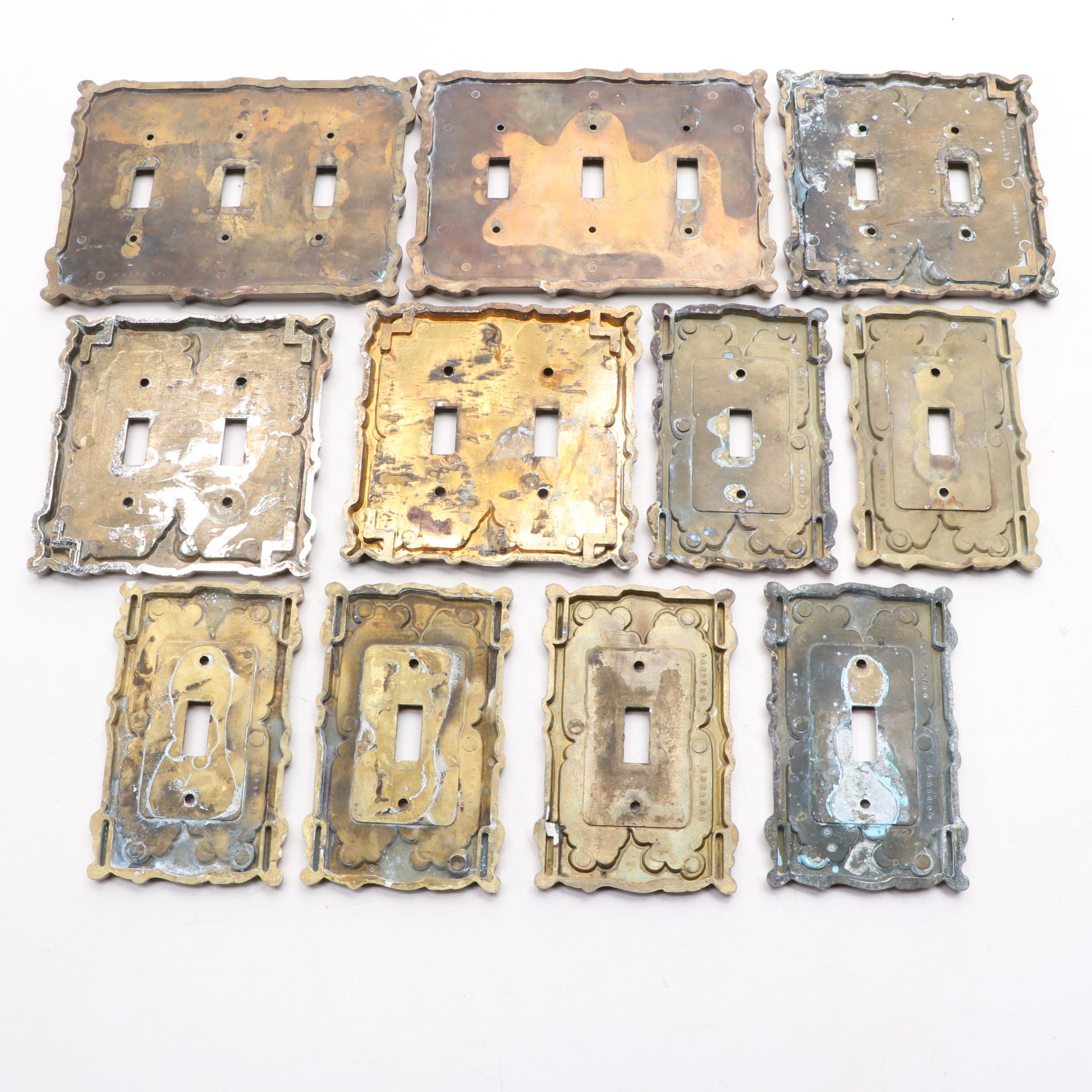 Cast Brass Wall Switch Plate Covers