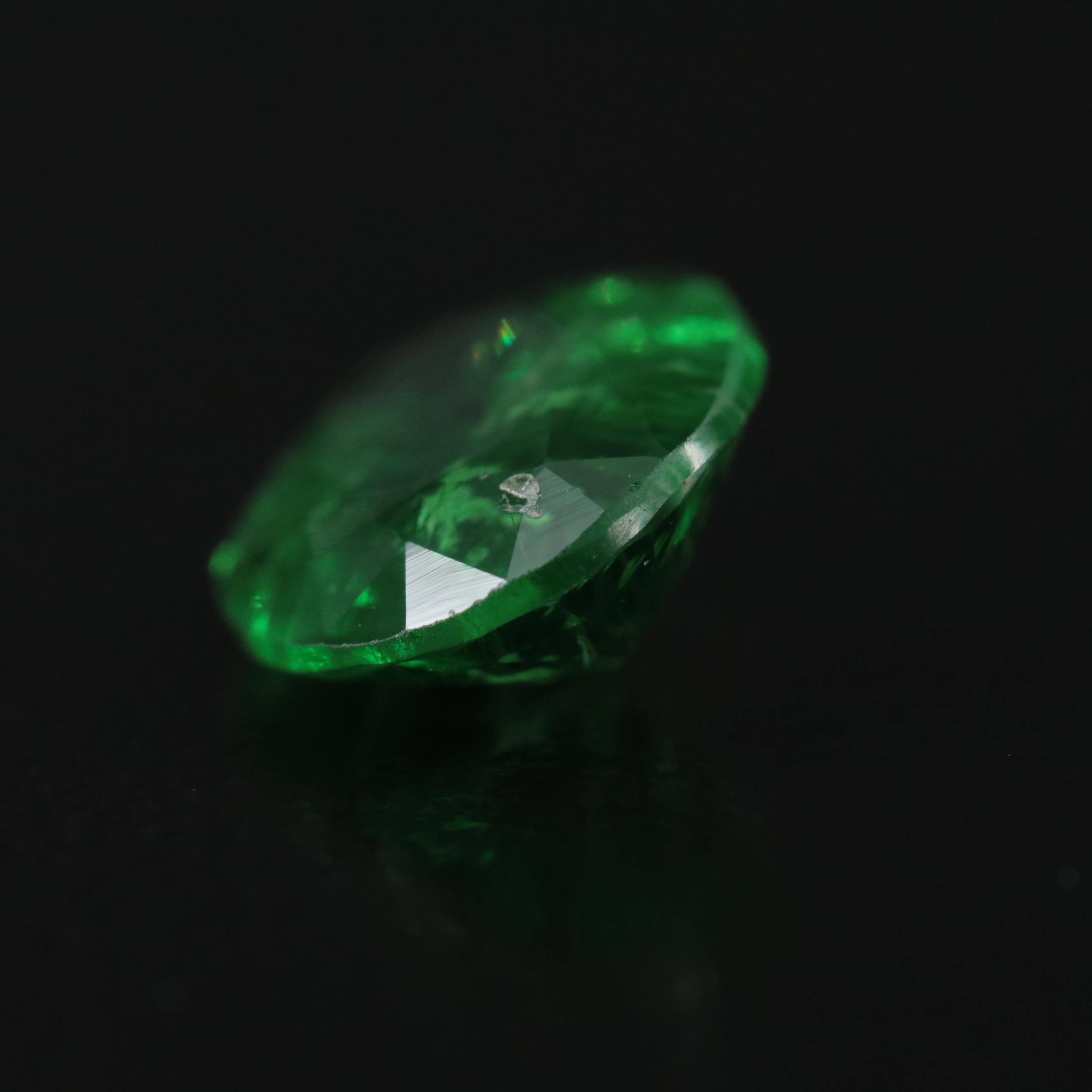 Loose 3.12 CT Tsavorite with GIA Report