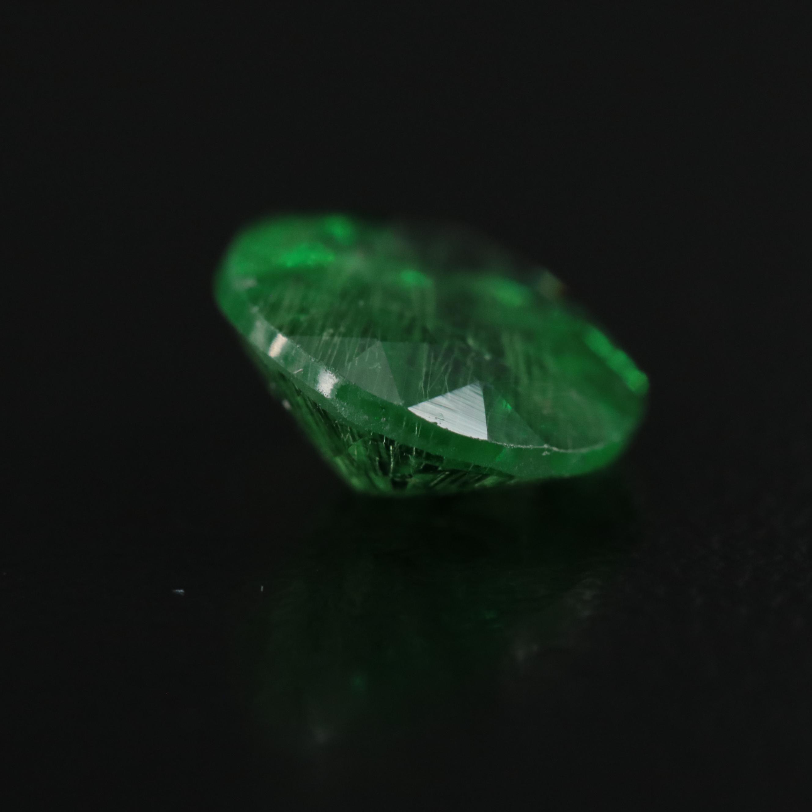 Loose 3.12 CT Tsavorite with GIA Report