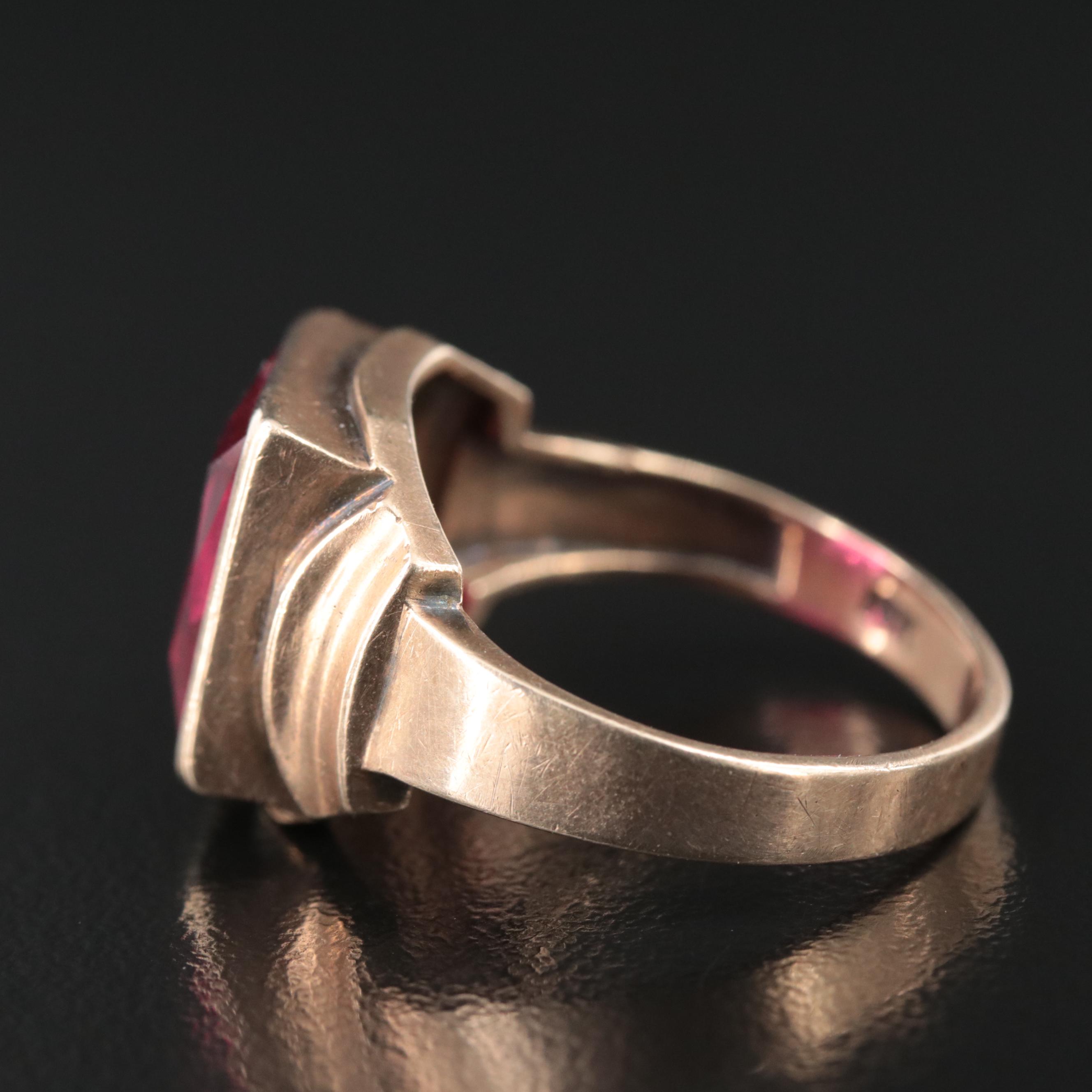 Vintage 10K Ruby Ring