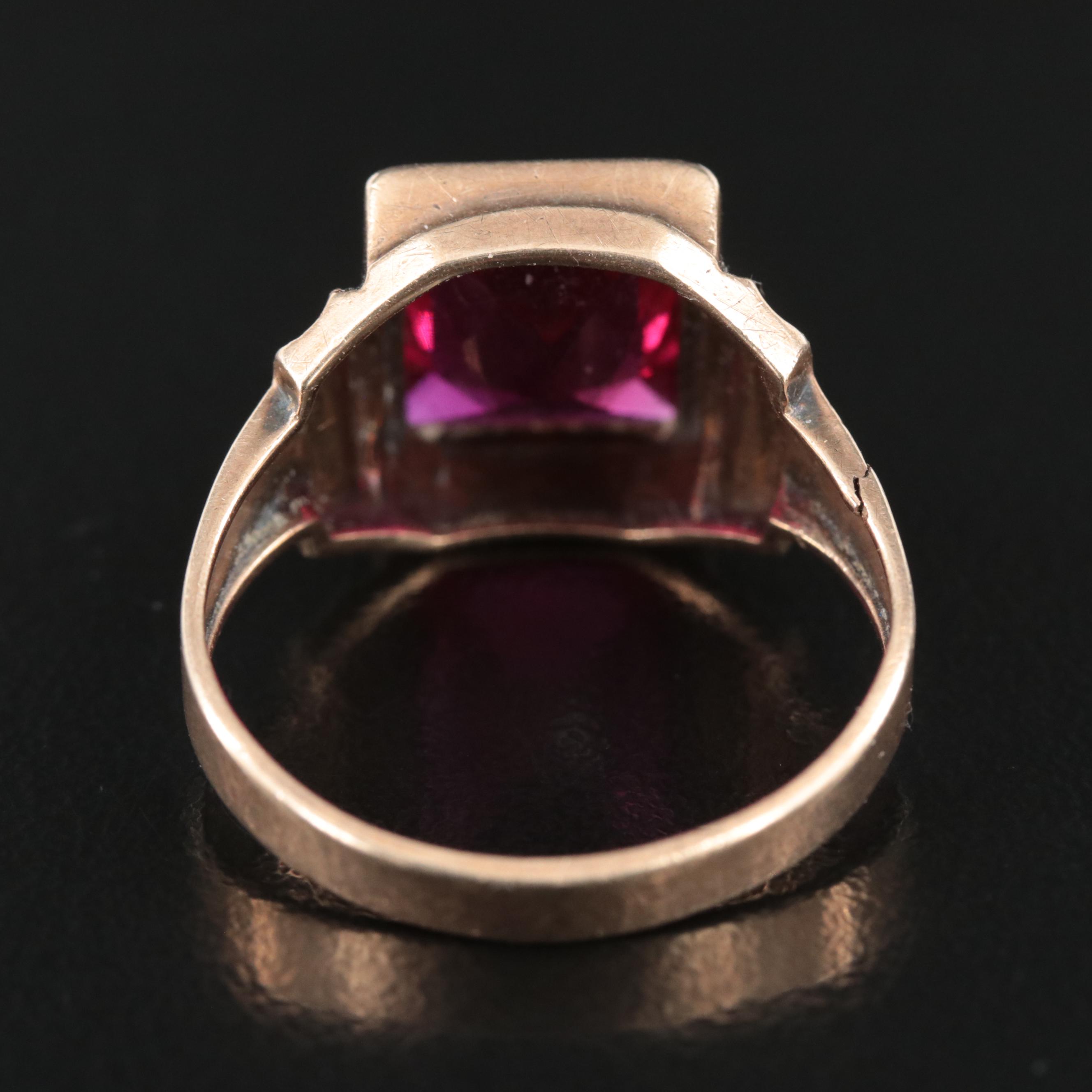 Vintage 10K Ruby Ring