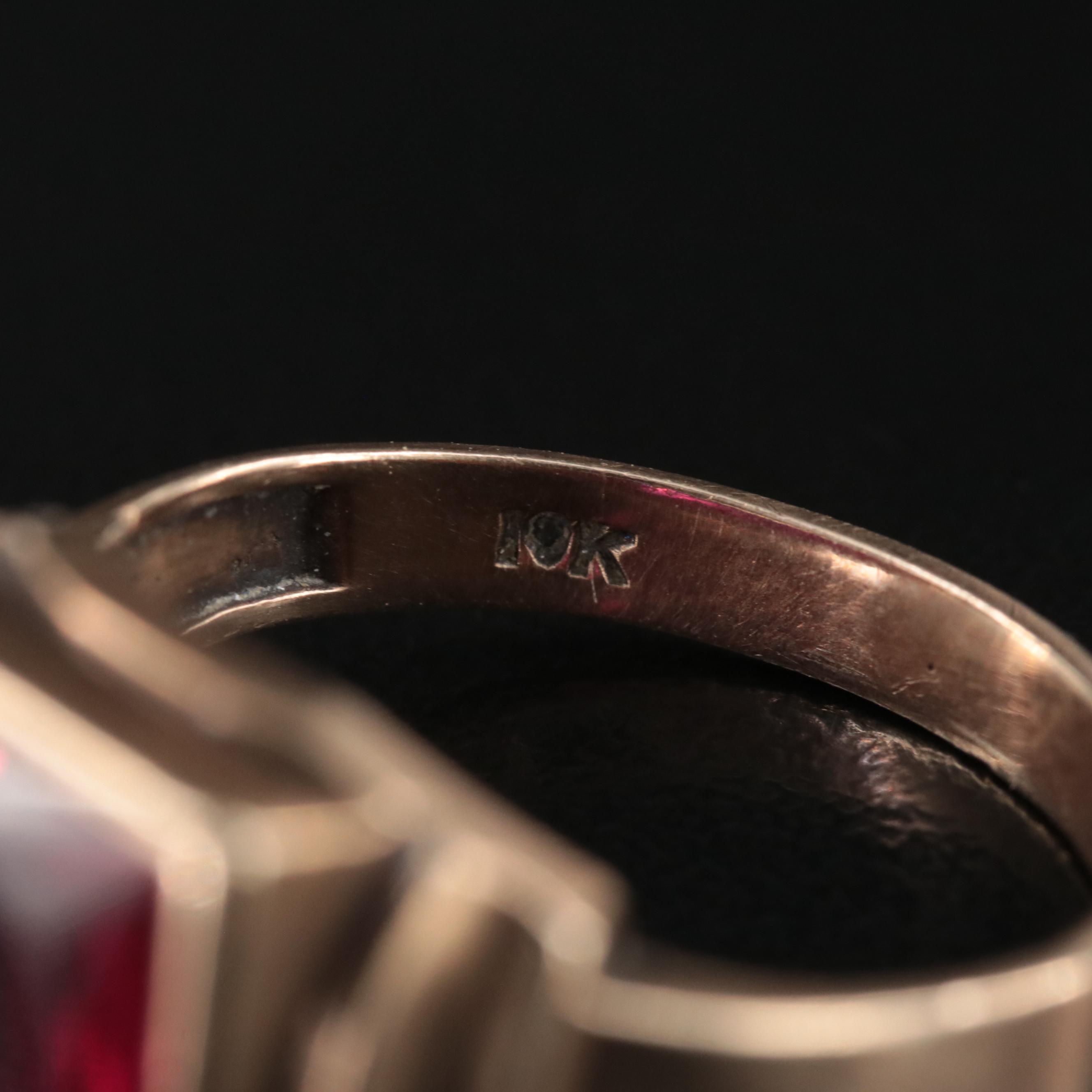 Vintage 10K Ruby Ring