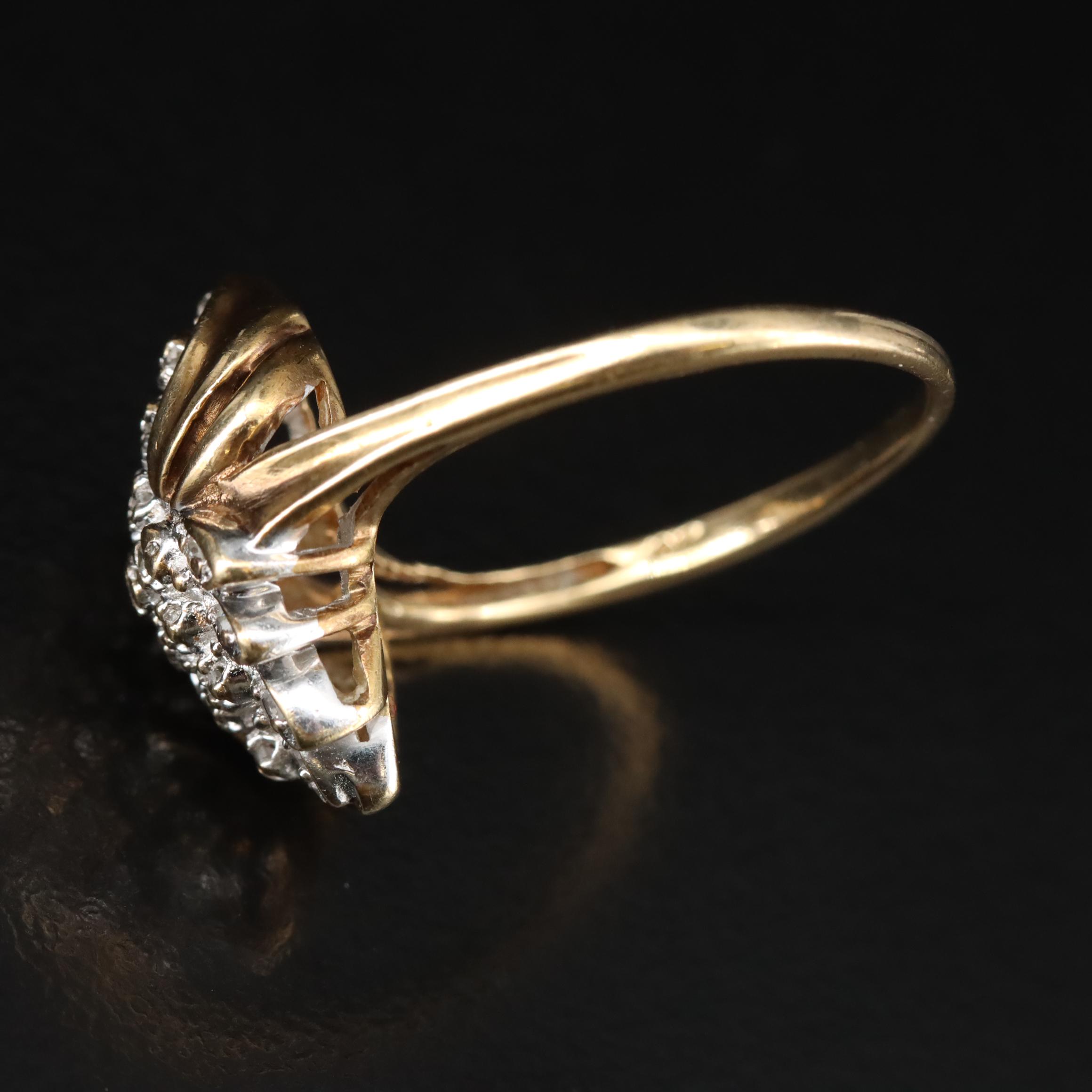 10K 0.10 CTW Diamond Ring