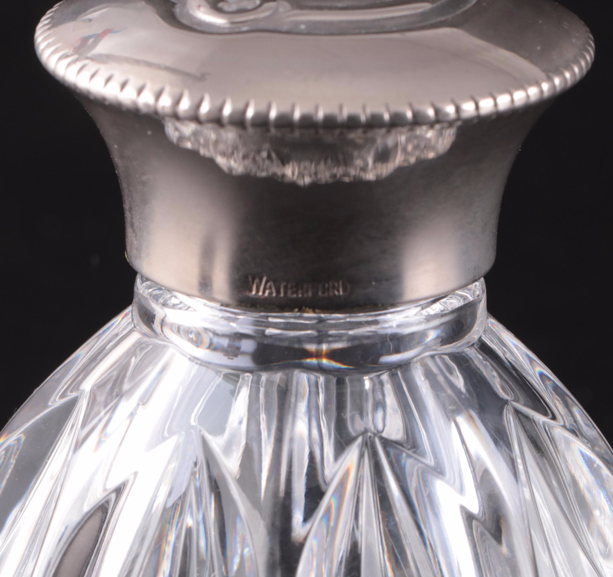 Waterford Crystal and Silver Plate Seahorse Inkwell