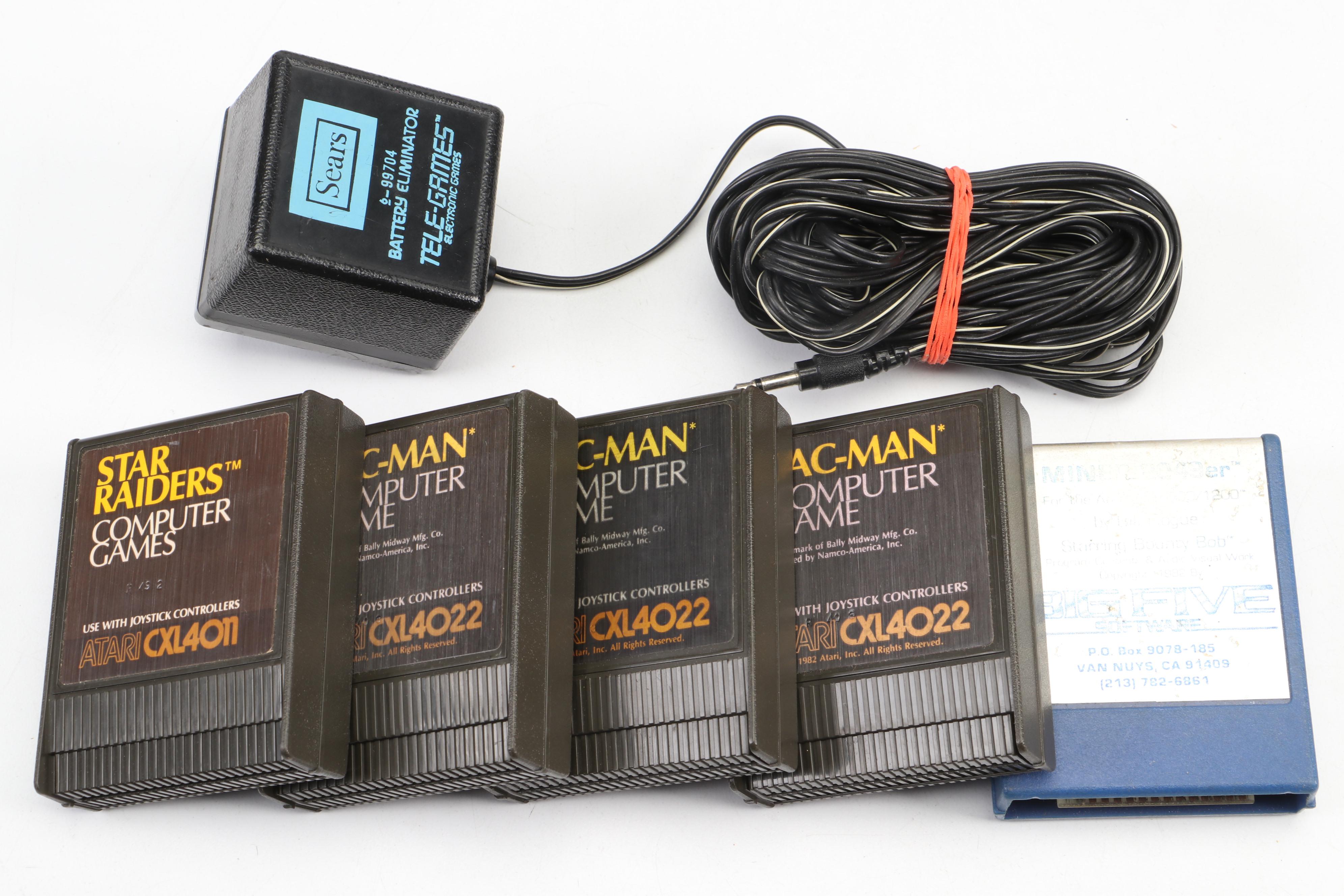 Atari 2600 Console with Video Games, Controllers, and More