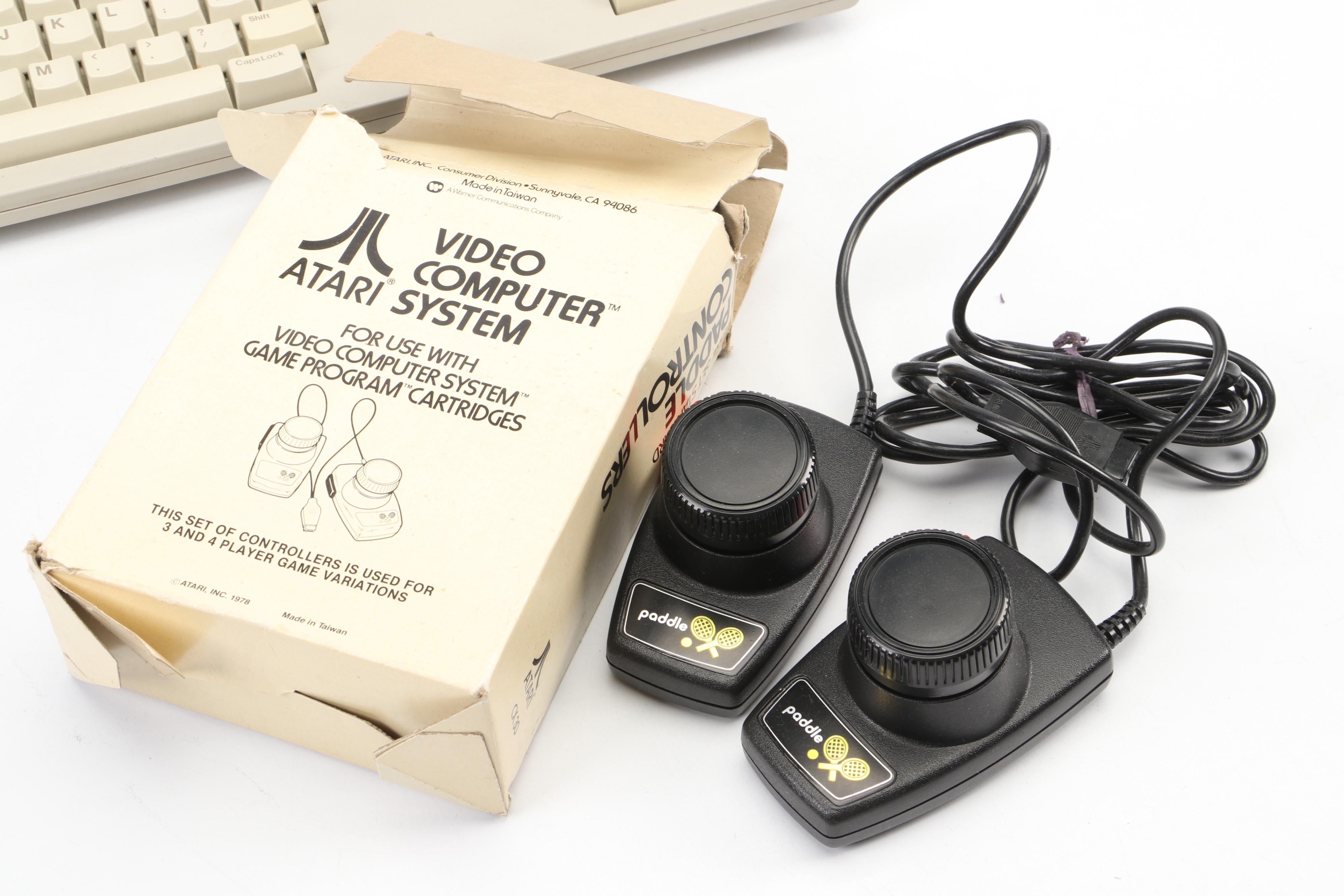 Atari 2600 Console with Video Games, Controllers, and More