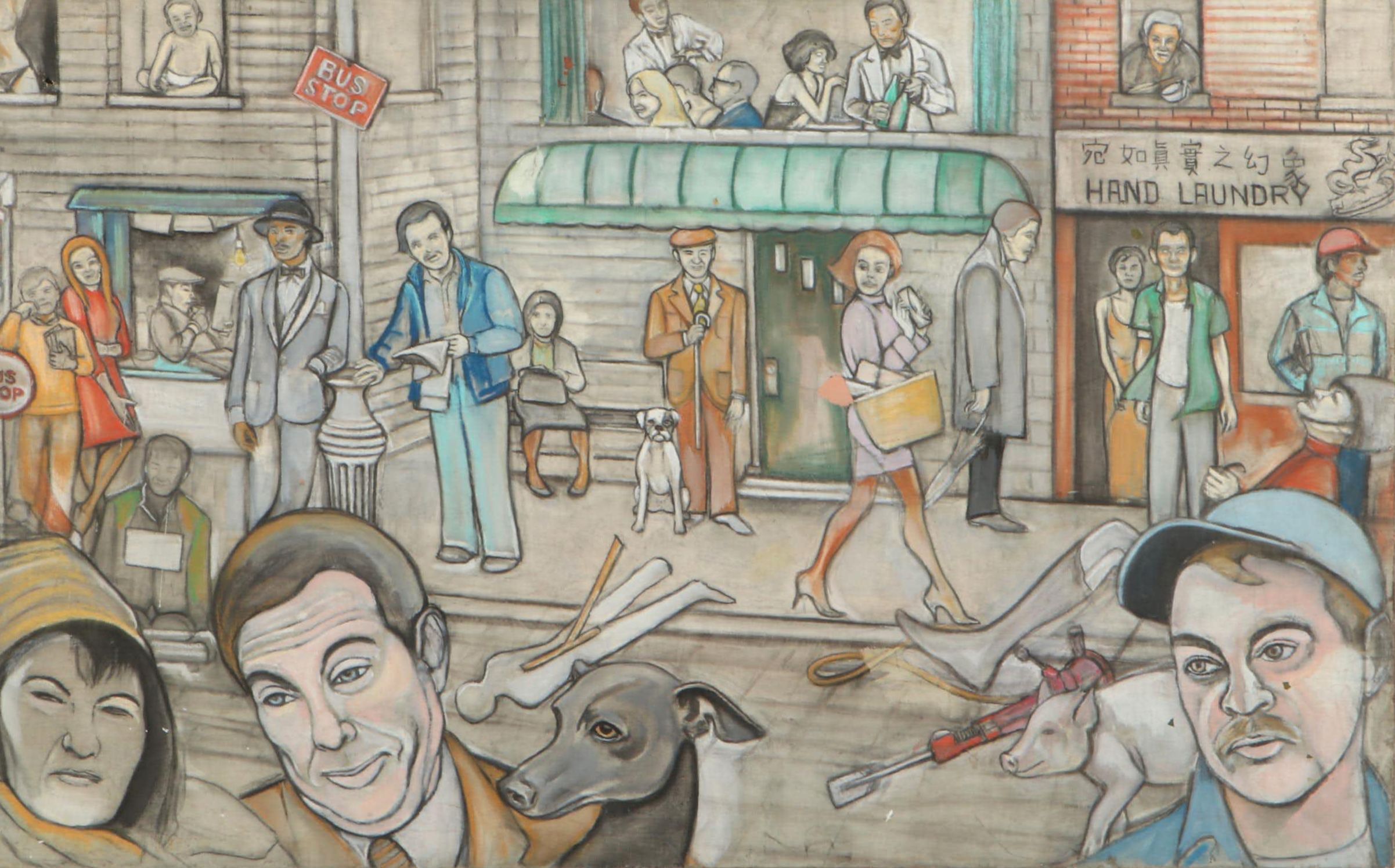 Abstract / Surrealist Mixed Media Painting