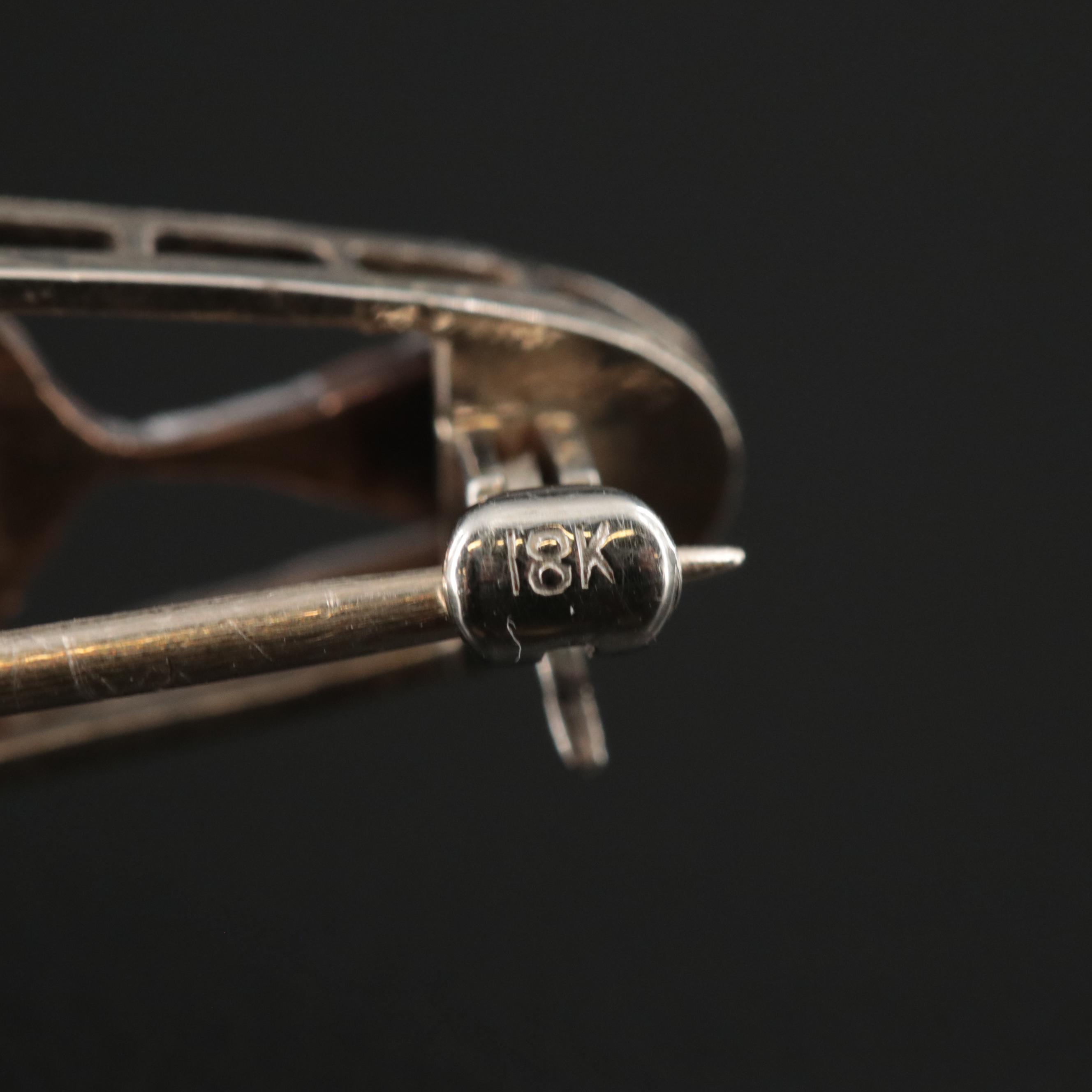 Edwardian 14K and Platinum 1.34 CTW Diamond Brooch