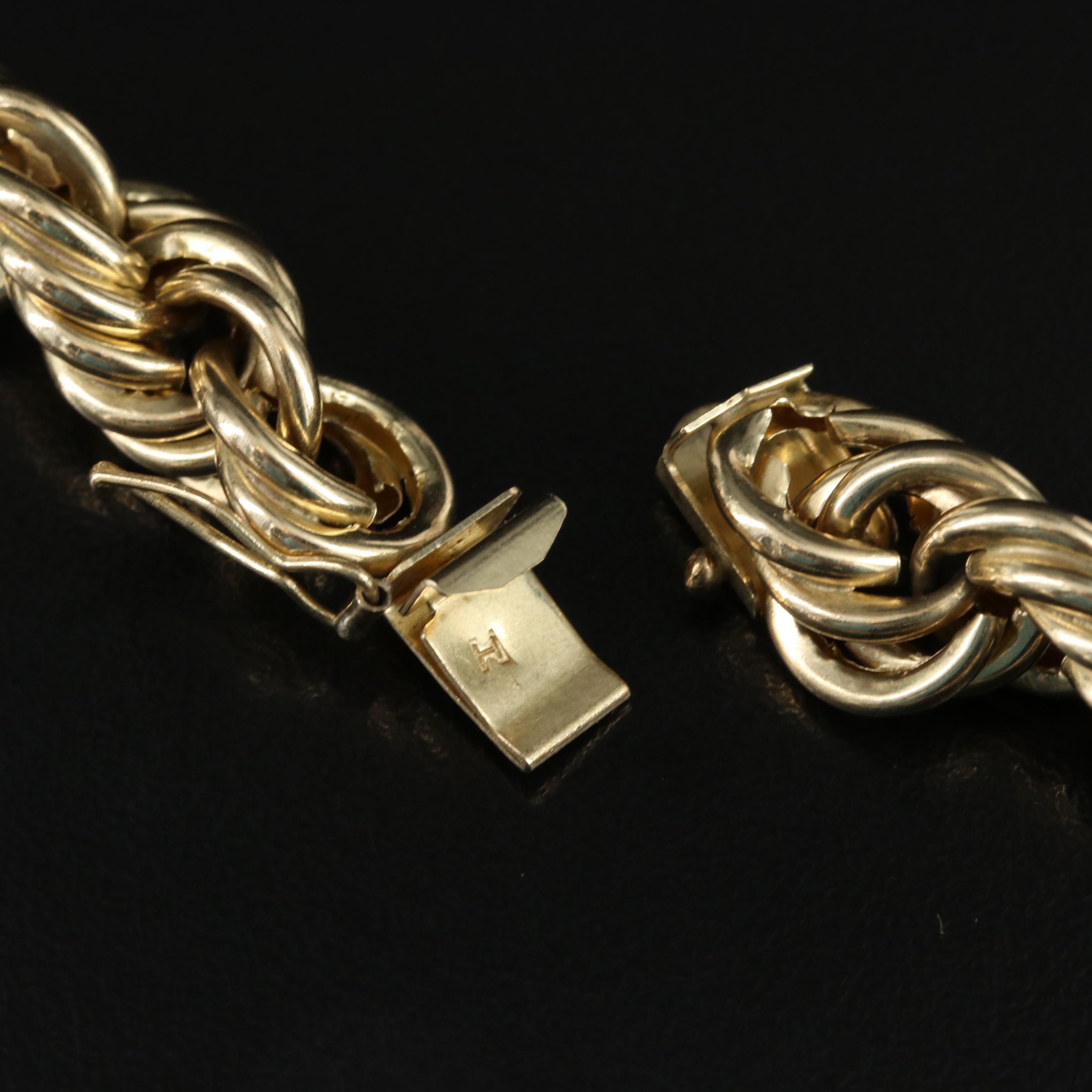 10K Rope Chain Necklace