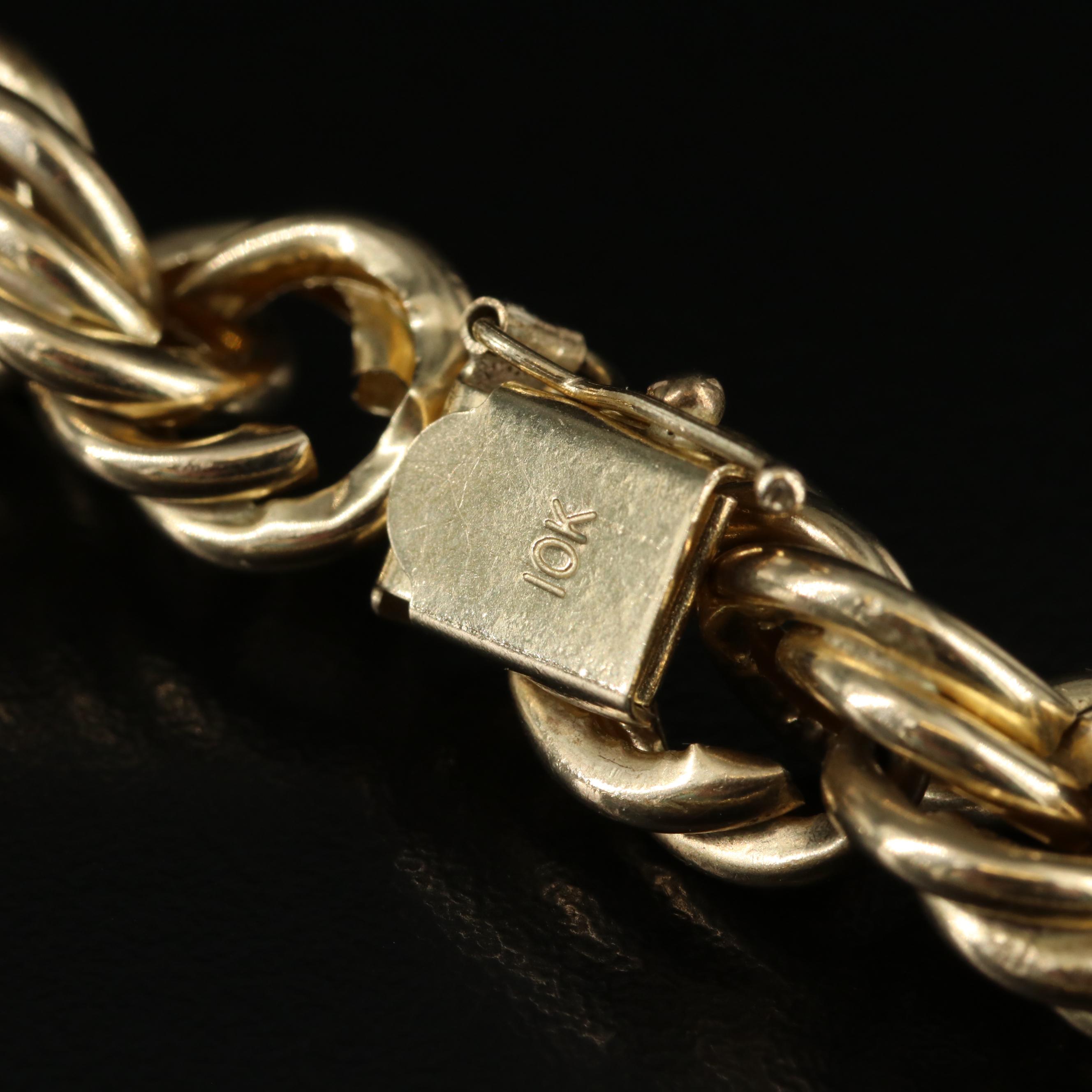 10K Rope Chain Necklace