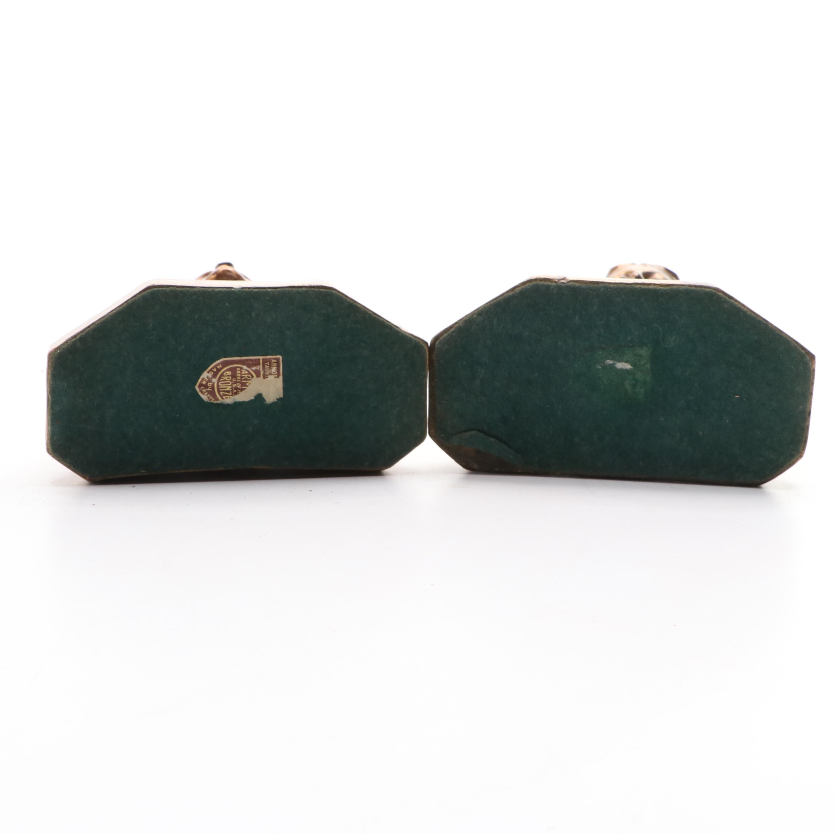 Armor Bronze Co. "Dante" and "Beatrice" Bronze Clad Bookends EBTH