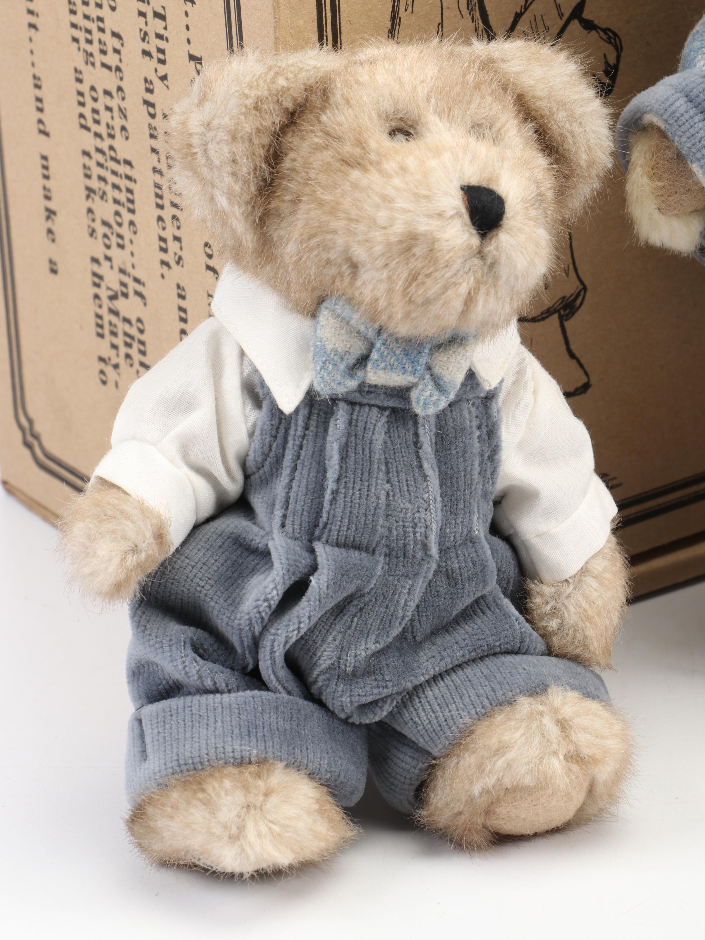 Boyds Bears T.J.'s Best Dressed Collection Teddy Bears and Picture Frame