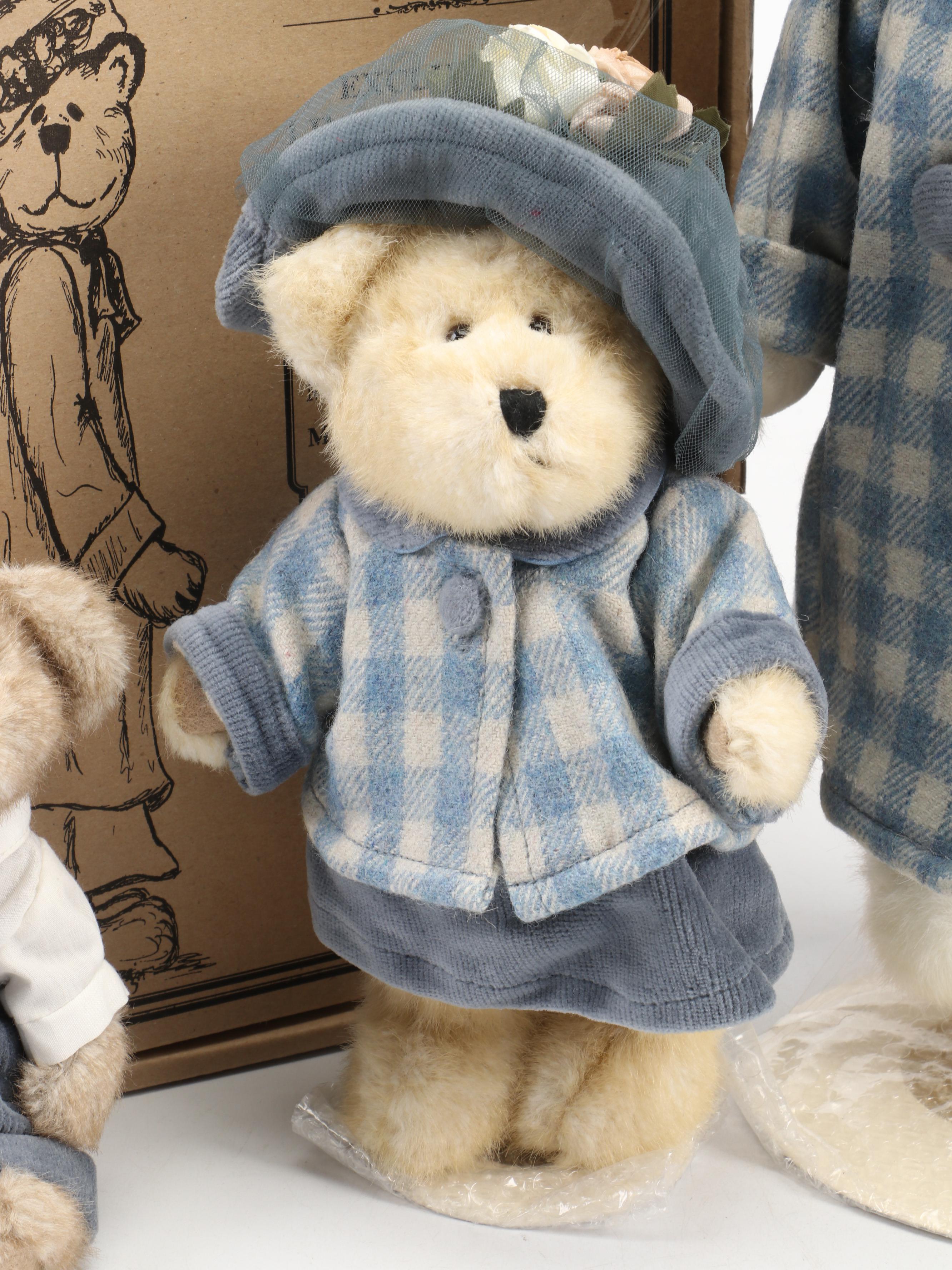 Boyds Bears T.J.'s Best Dressed Collection Teddy Bears and Picture Frame