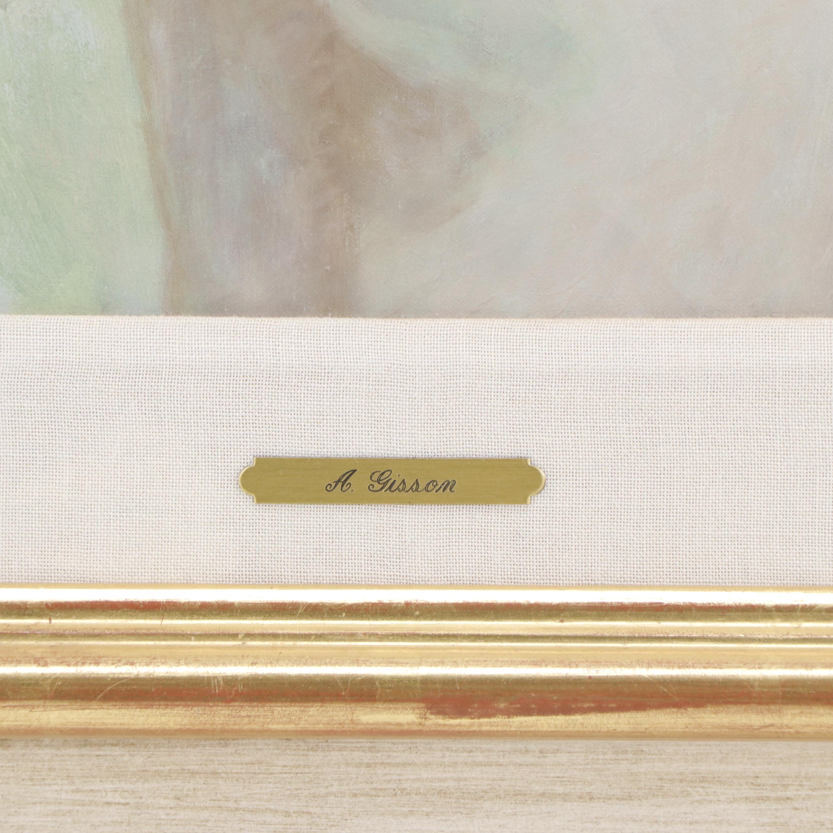 Andre Gisson Figurative Oil Painting of Female Nude