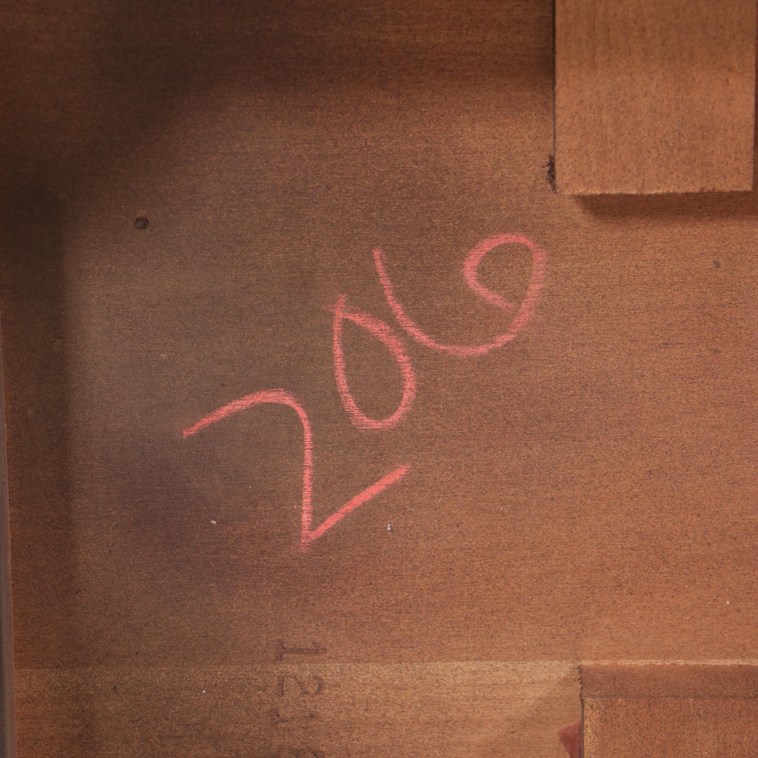 Queen Anne Style Mottled Mahogany Finish Drop Leaf Coffee Table