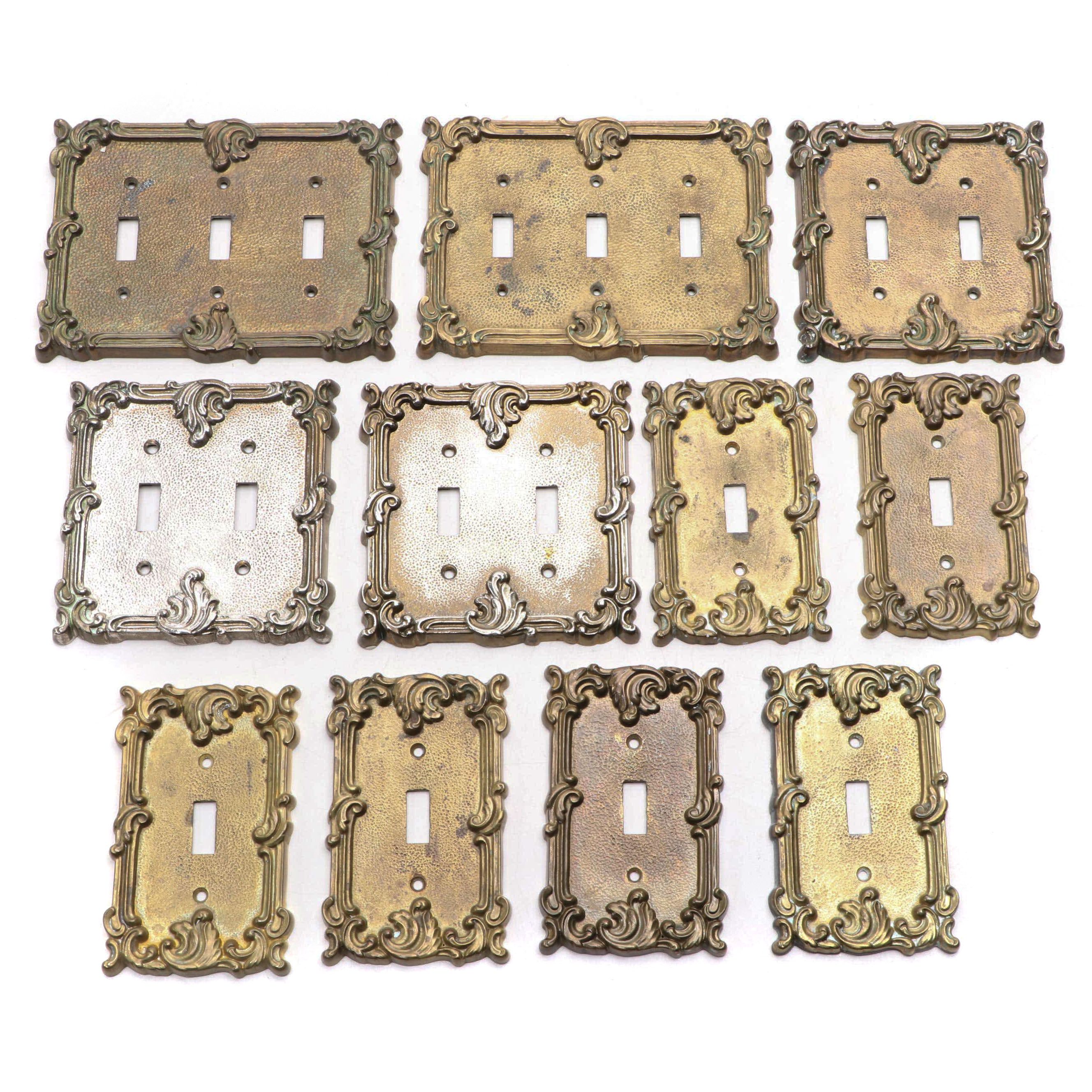 Cast Brass Wall Switch Plate Covers