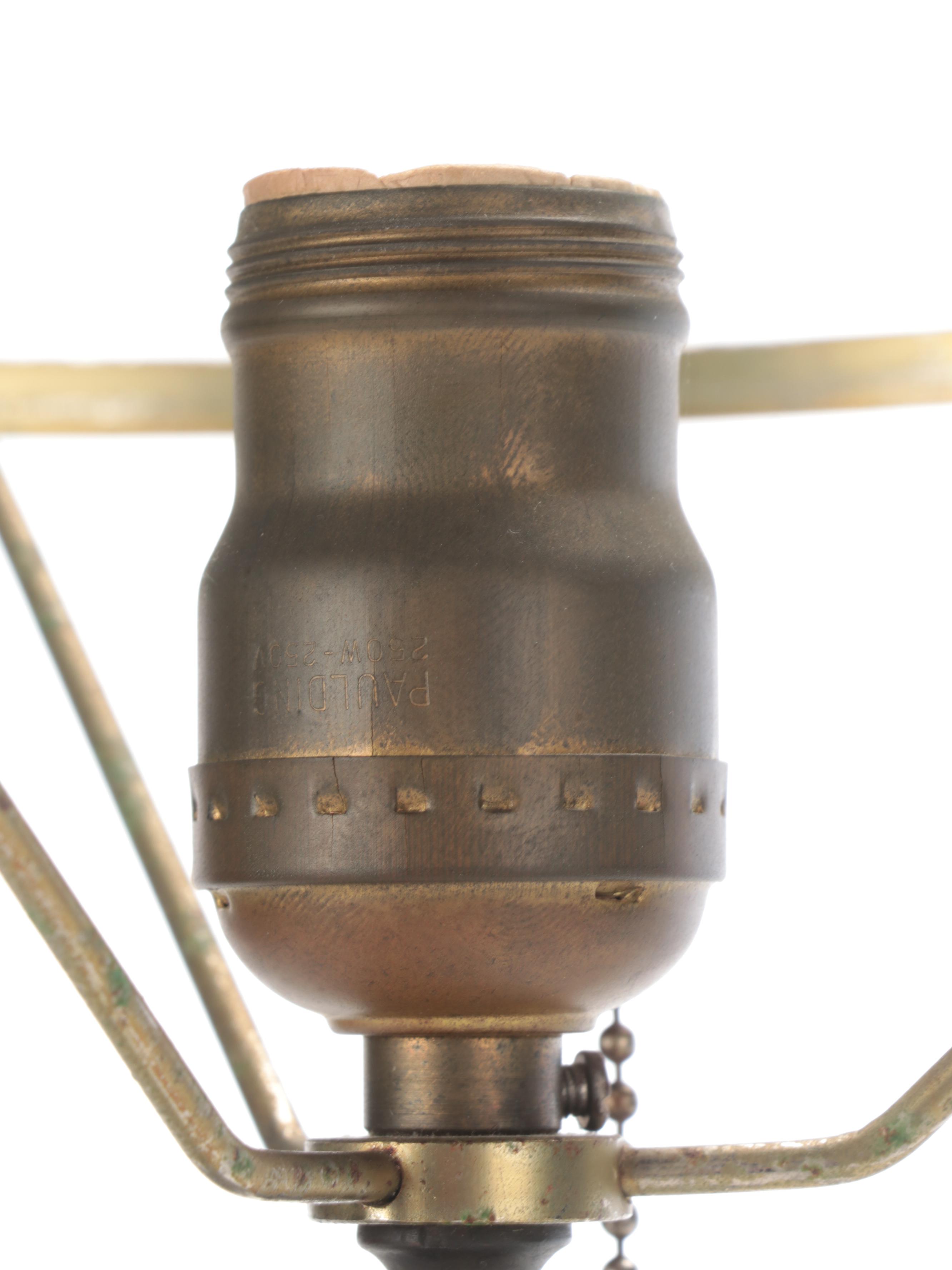 Cast Spelter Shakespeare Figural Table Lamp, Mid-20th Century