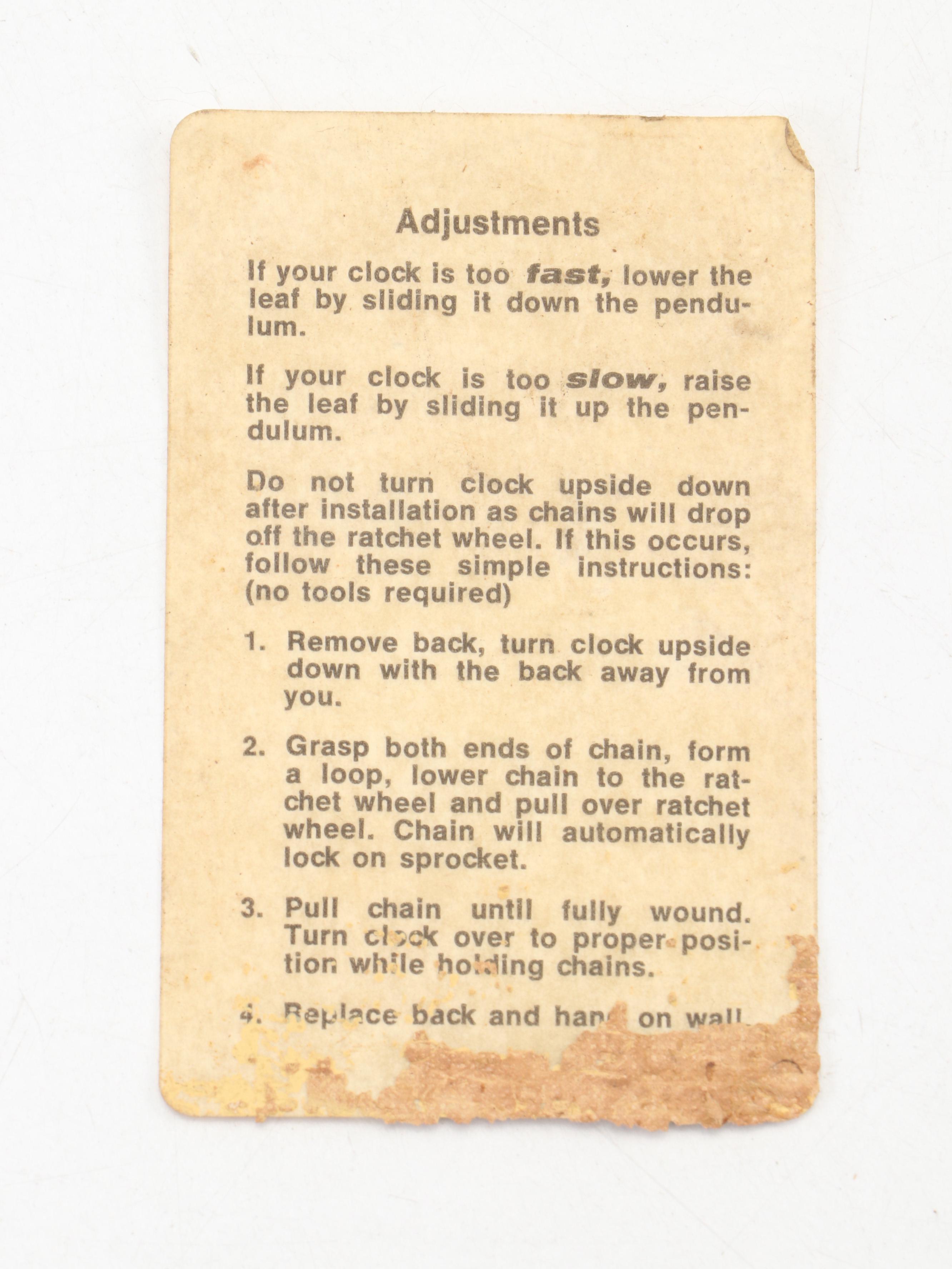 German Black Forest Style Carved Wood Cuckoo Clock, Mid to Late 20th Century