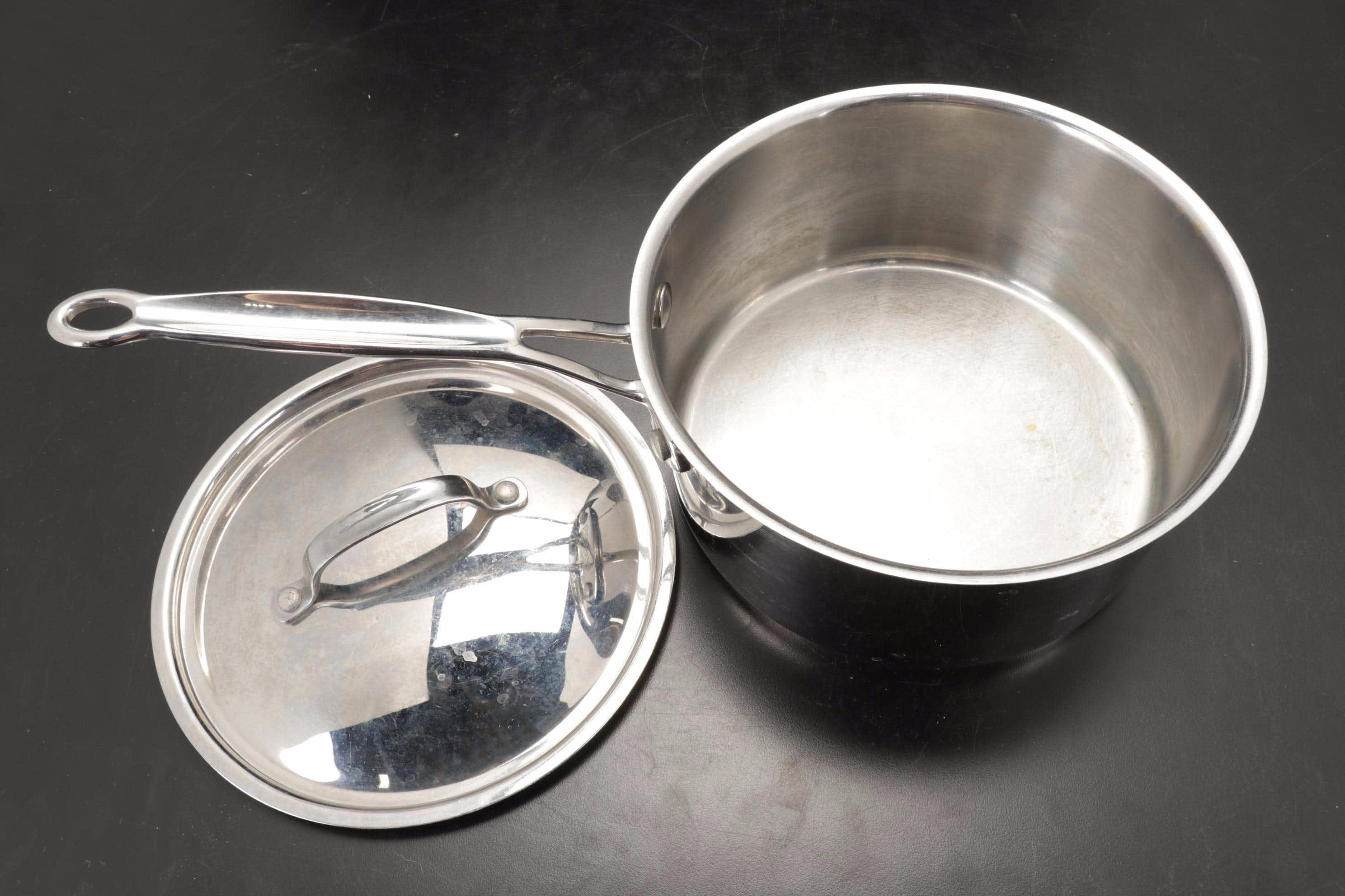 Cuisinart Saucepans and Belgique Copper Bottom Stockpot in Box