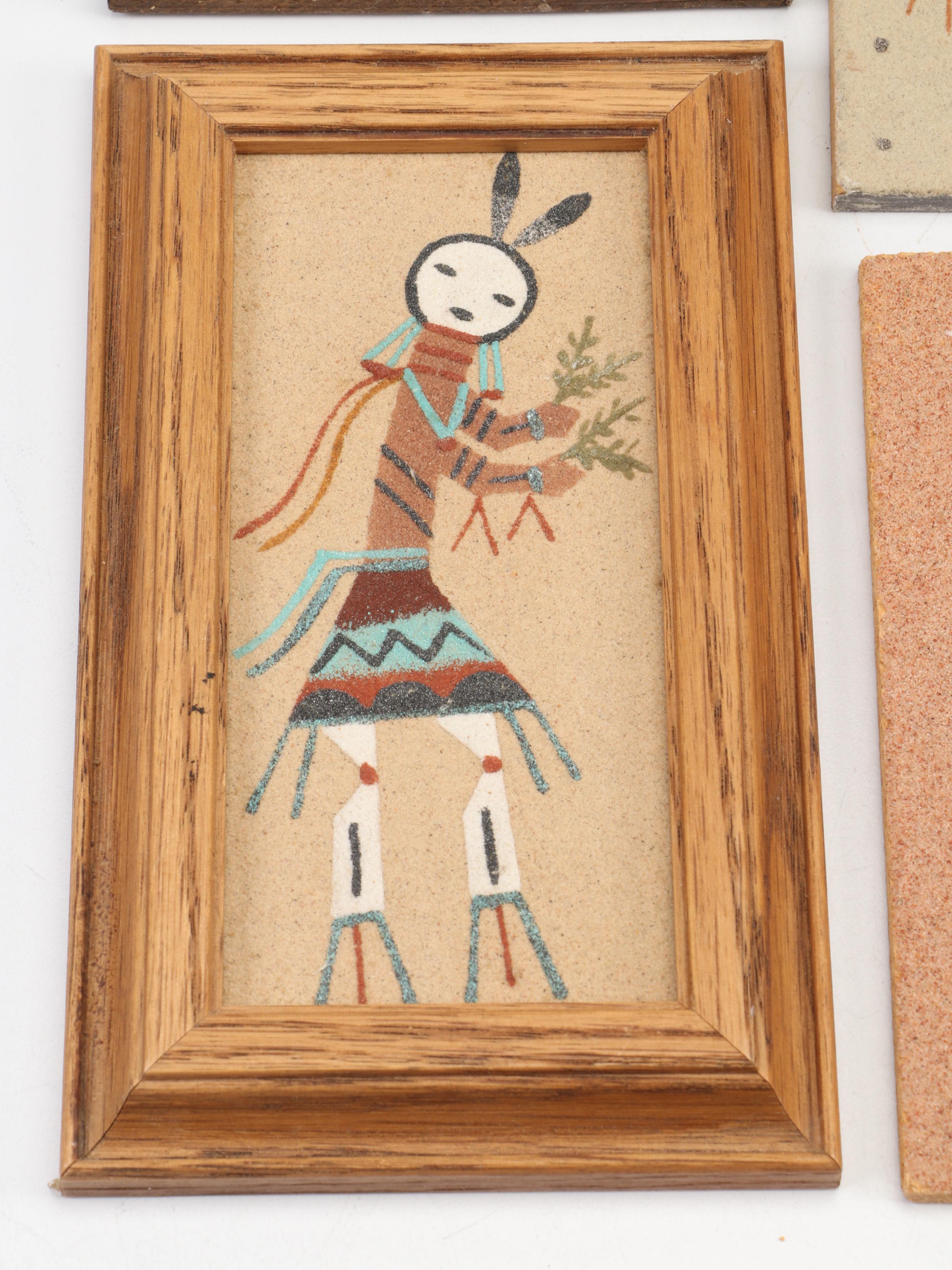 Southwestern Sand Painting Collection, Mid to Late 20th Century