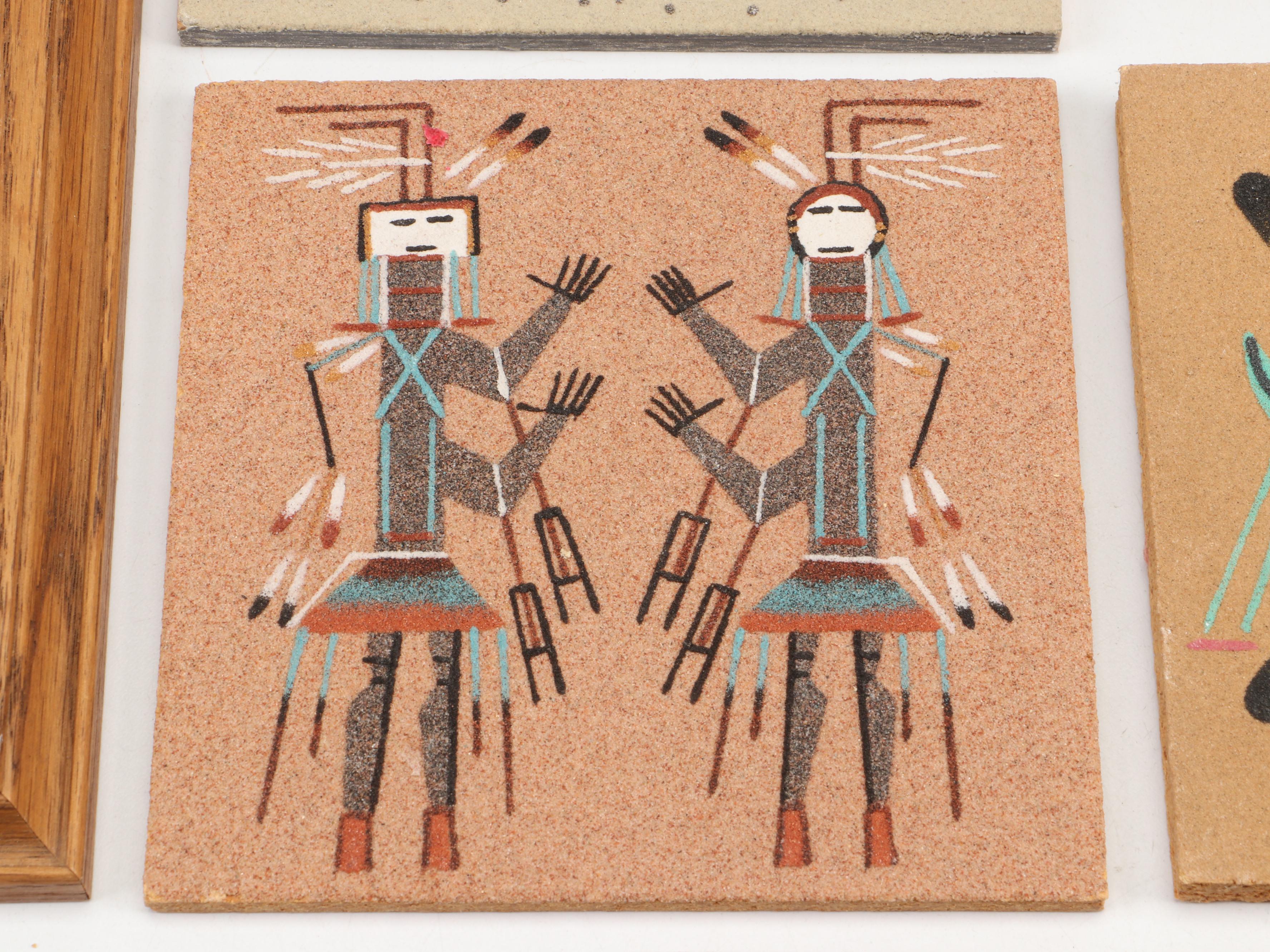 Southwestern Sand Painting Collection, Mid to Late 20th Century