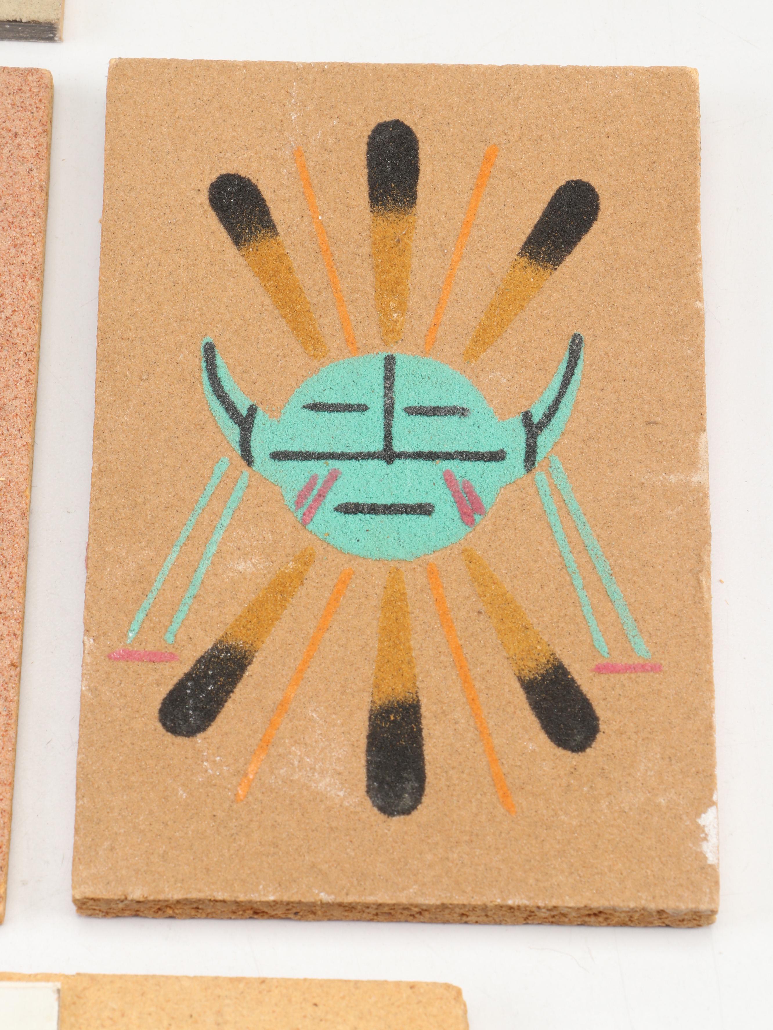 Southwestern Sand Painting Collection, Mid to Late 20th Century