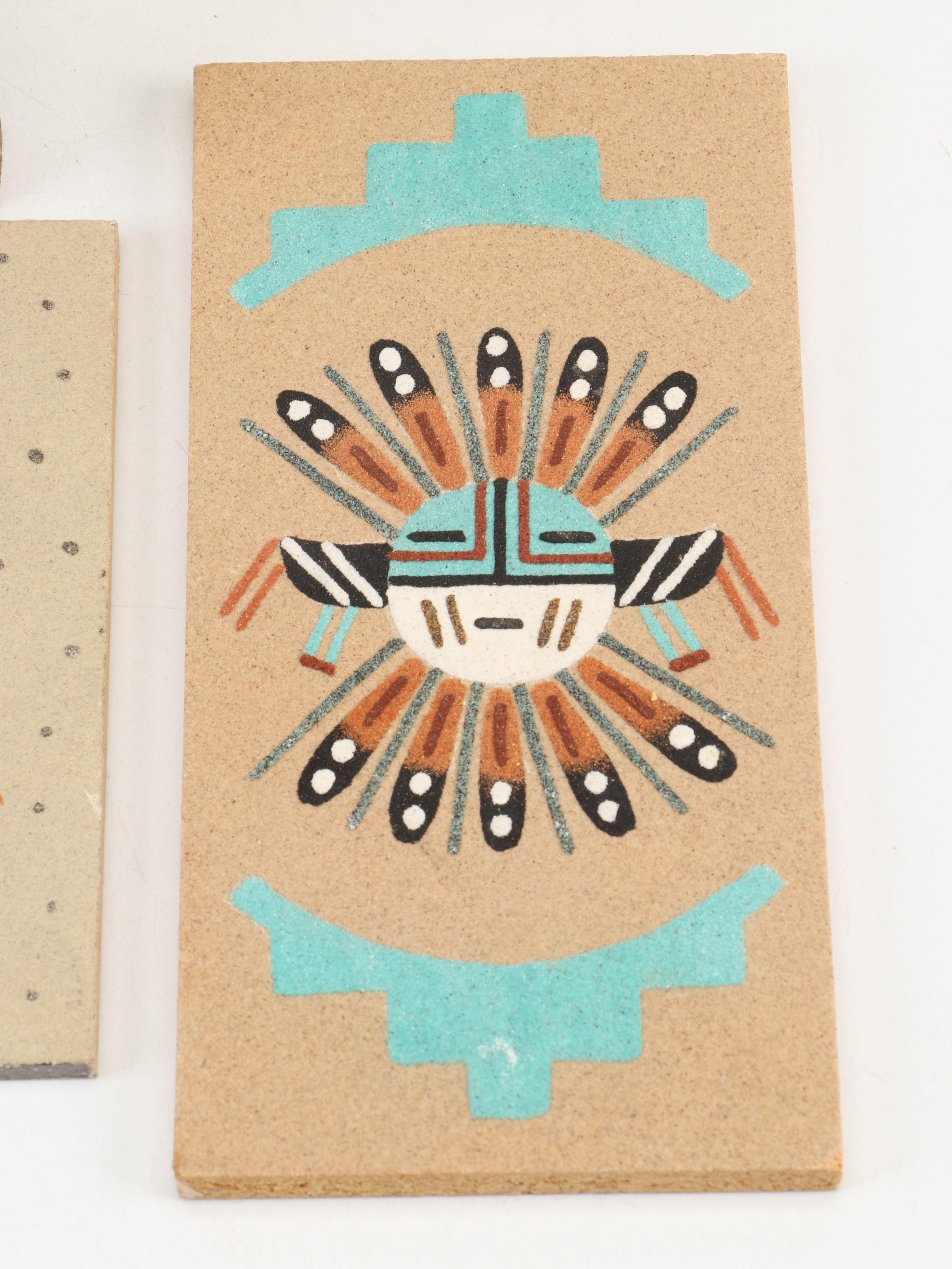 Southwestern Sand Painting Collection, Mid to Late 20th Century