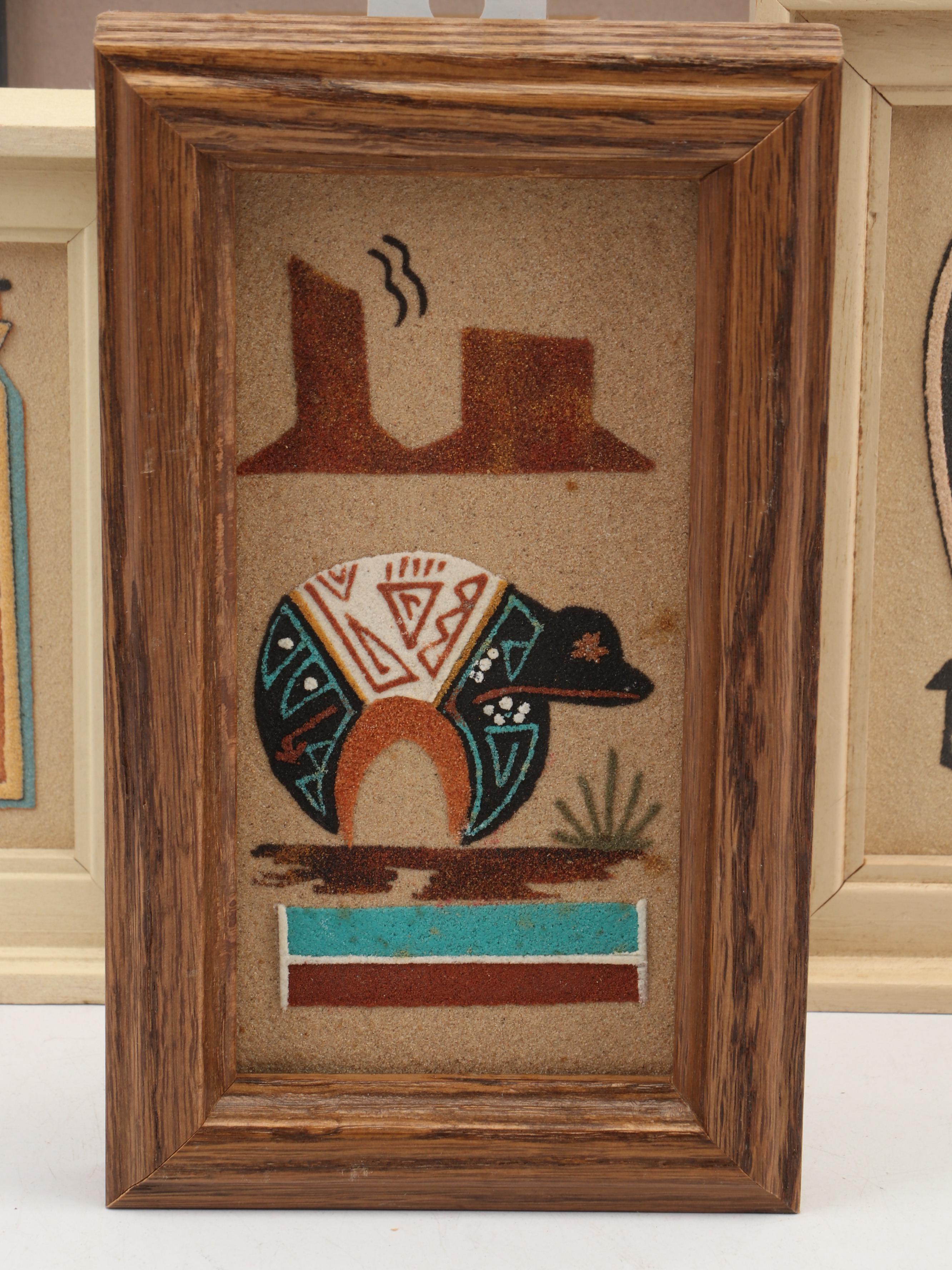 Southwestern Sand Painting Collection, Mid to Late 20th Century