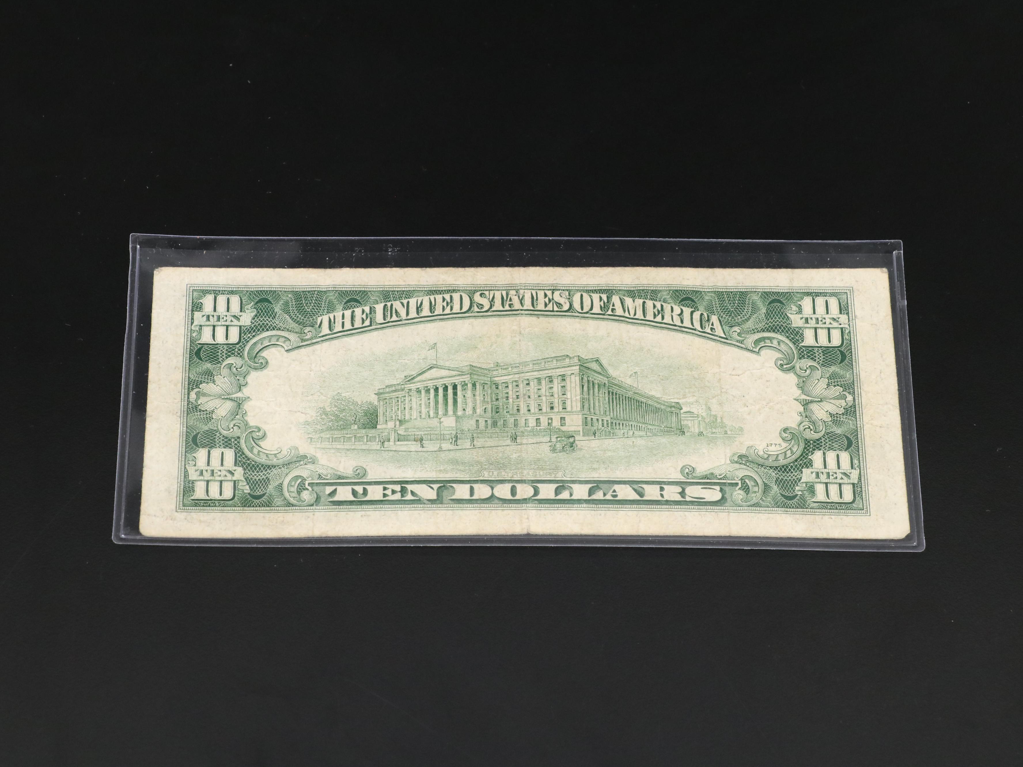 Group of Four Various U.S. Currency Notes Including a 1950 B $100 Federal