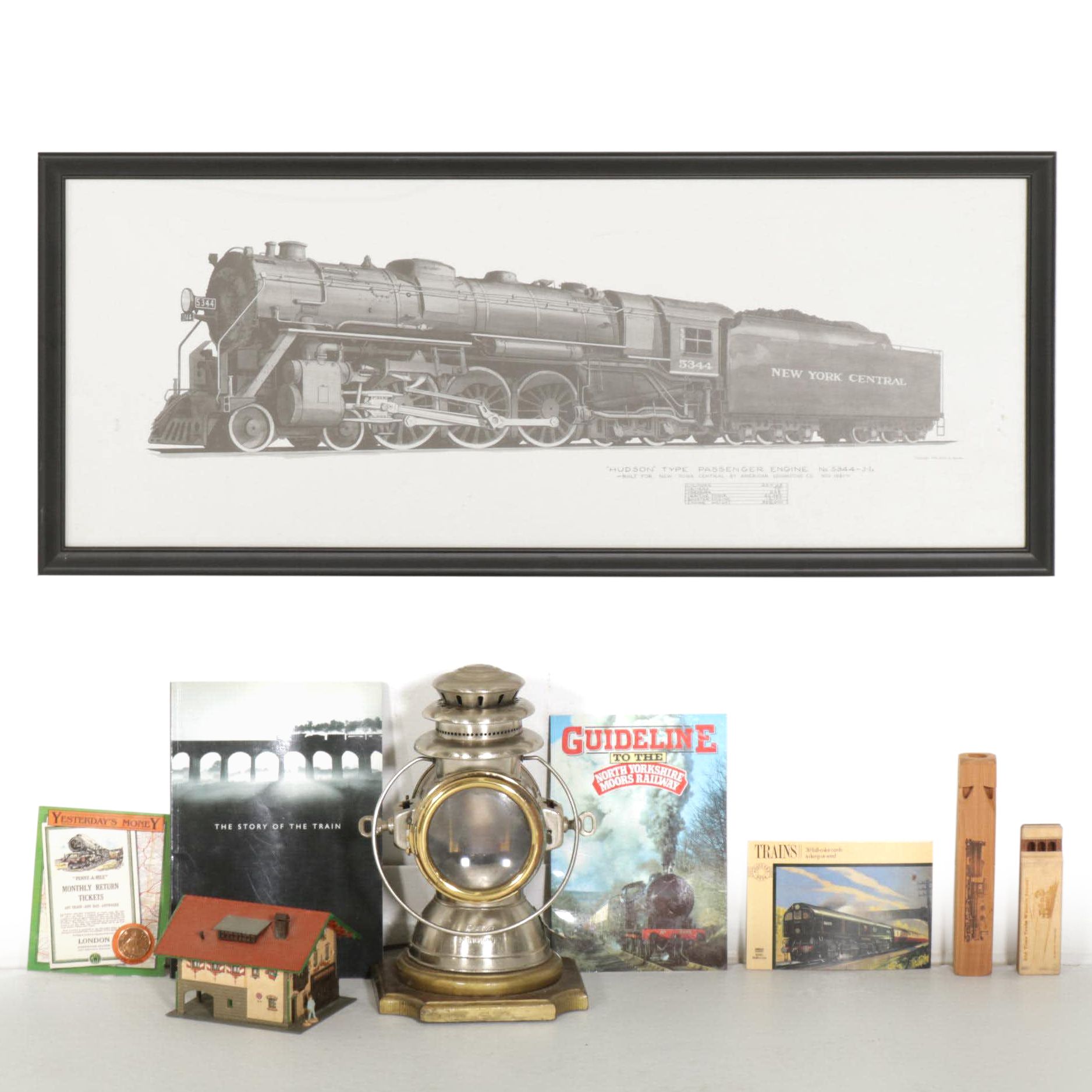 Rayo Driving Lamp, Framed Print, Postcards, and More Train Collectibles