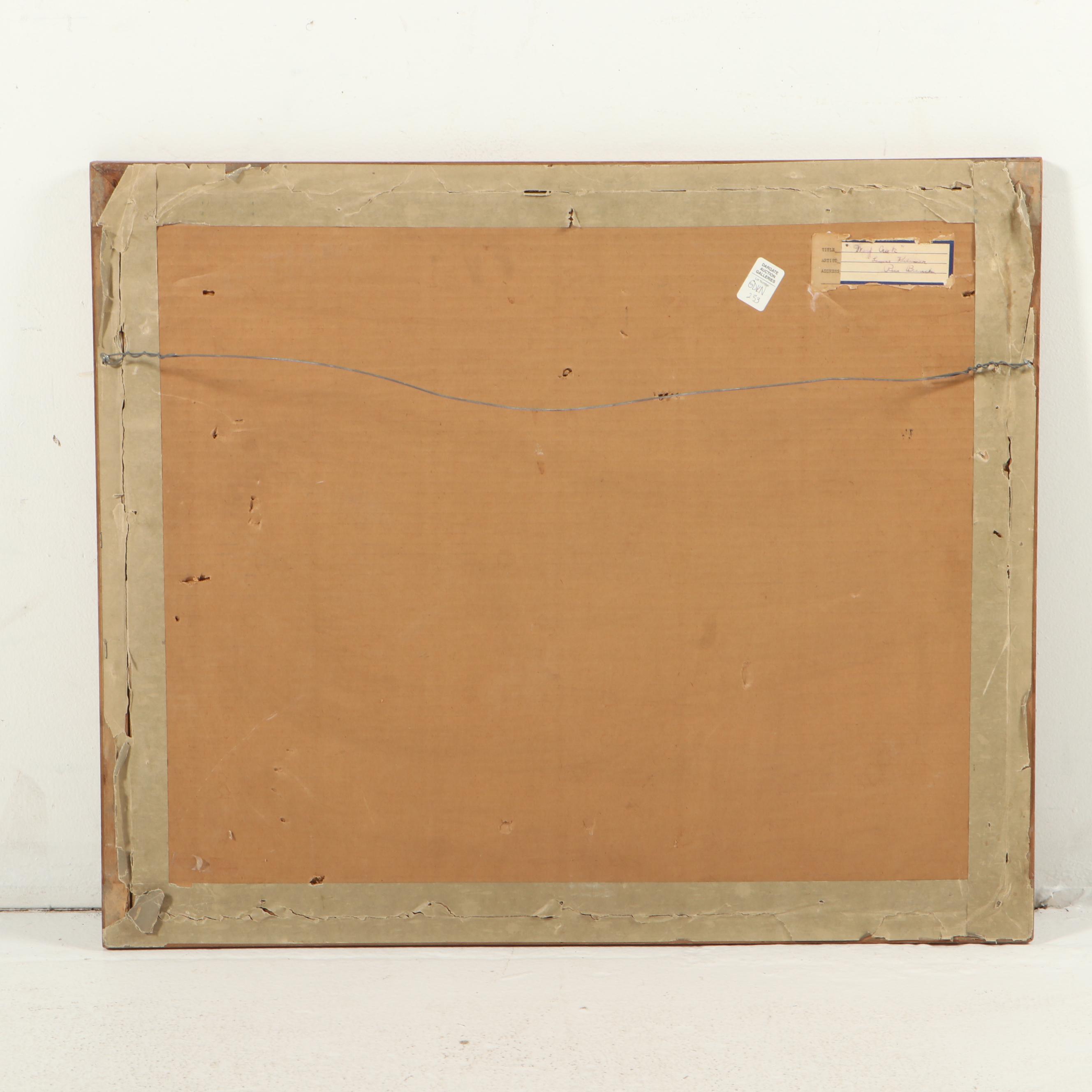 Landscape Watercolor Painting "Wolf Creek," 1946