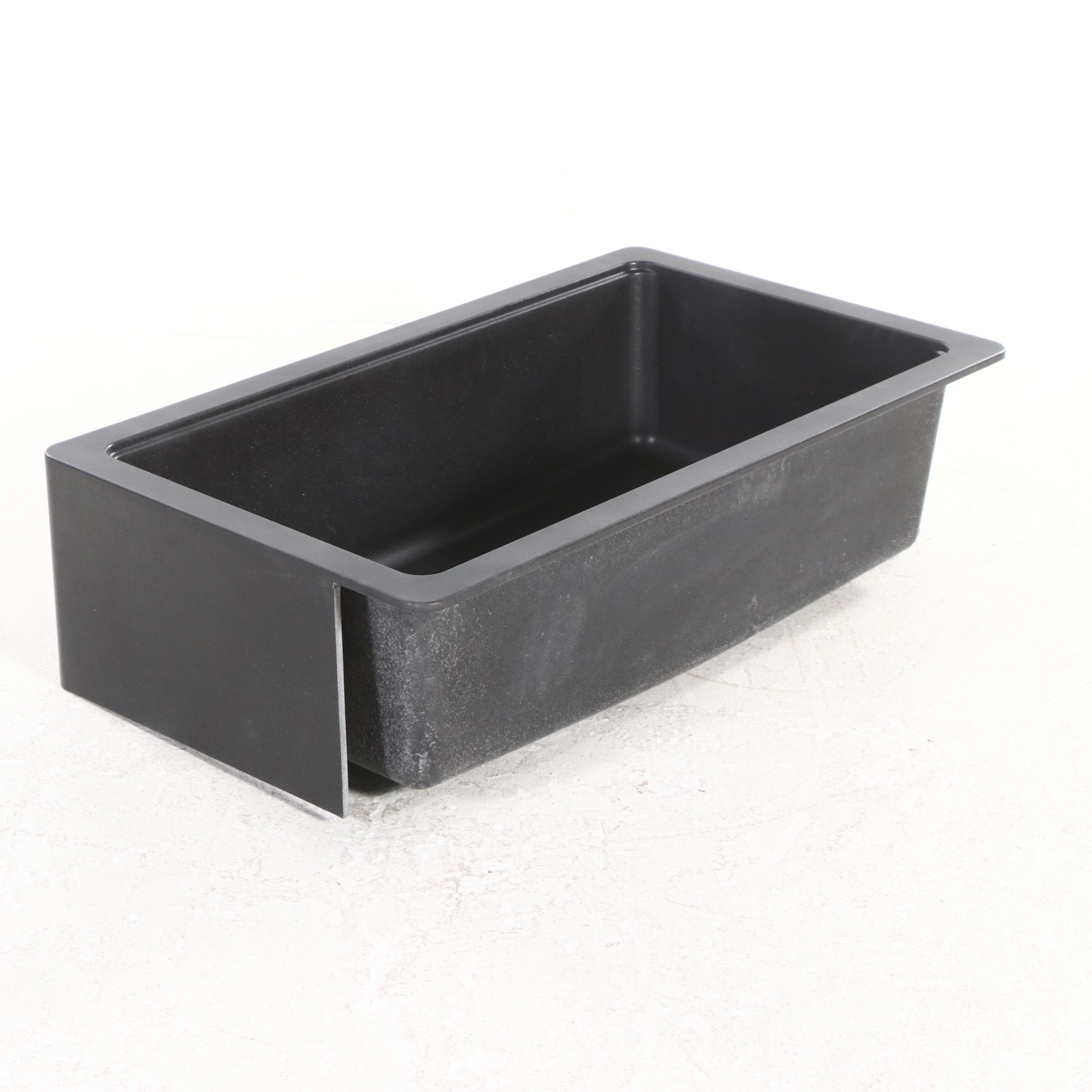 Signature Hardware Apron Front Black Granite Farmhouse Kitchen Sink