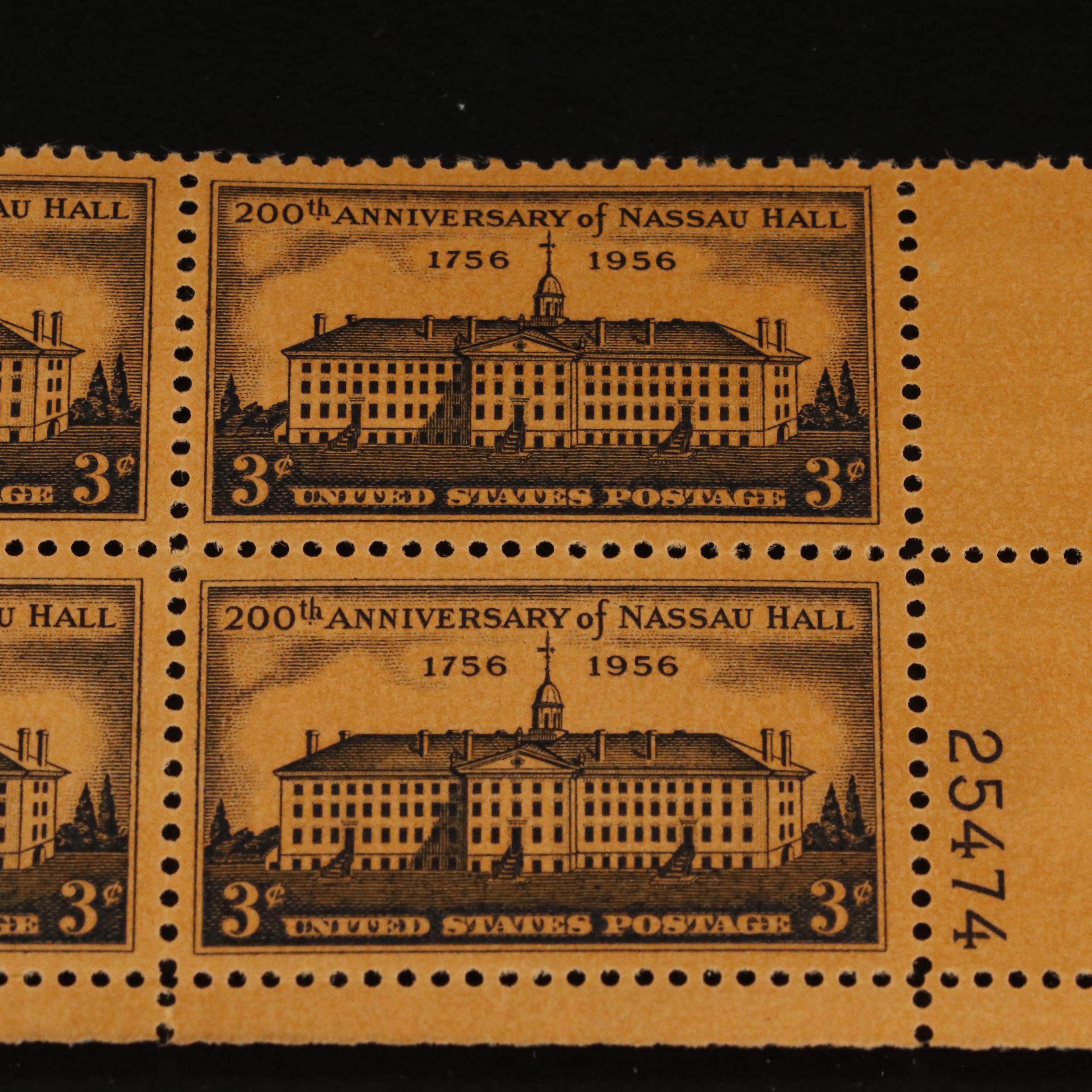 Hundreds of U.S. Postage Stamp Plate Blocks, 1940s-1950s