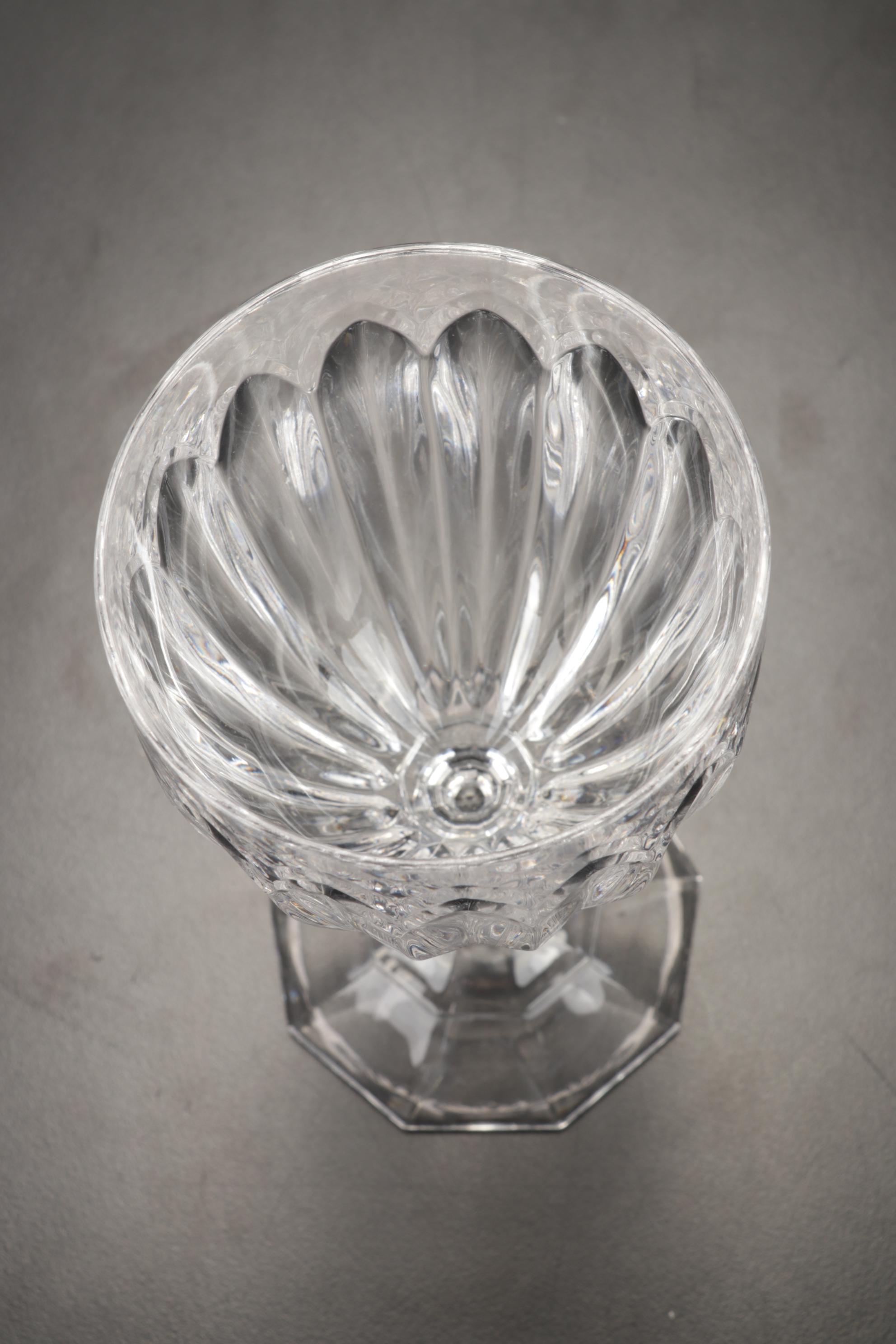 Mikasa "Richelieu" Water Goblets and Villeroy & Boch White Dinnerware