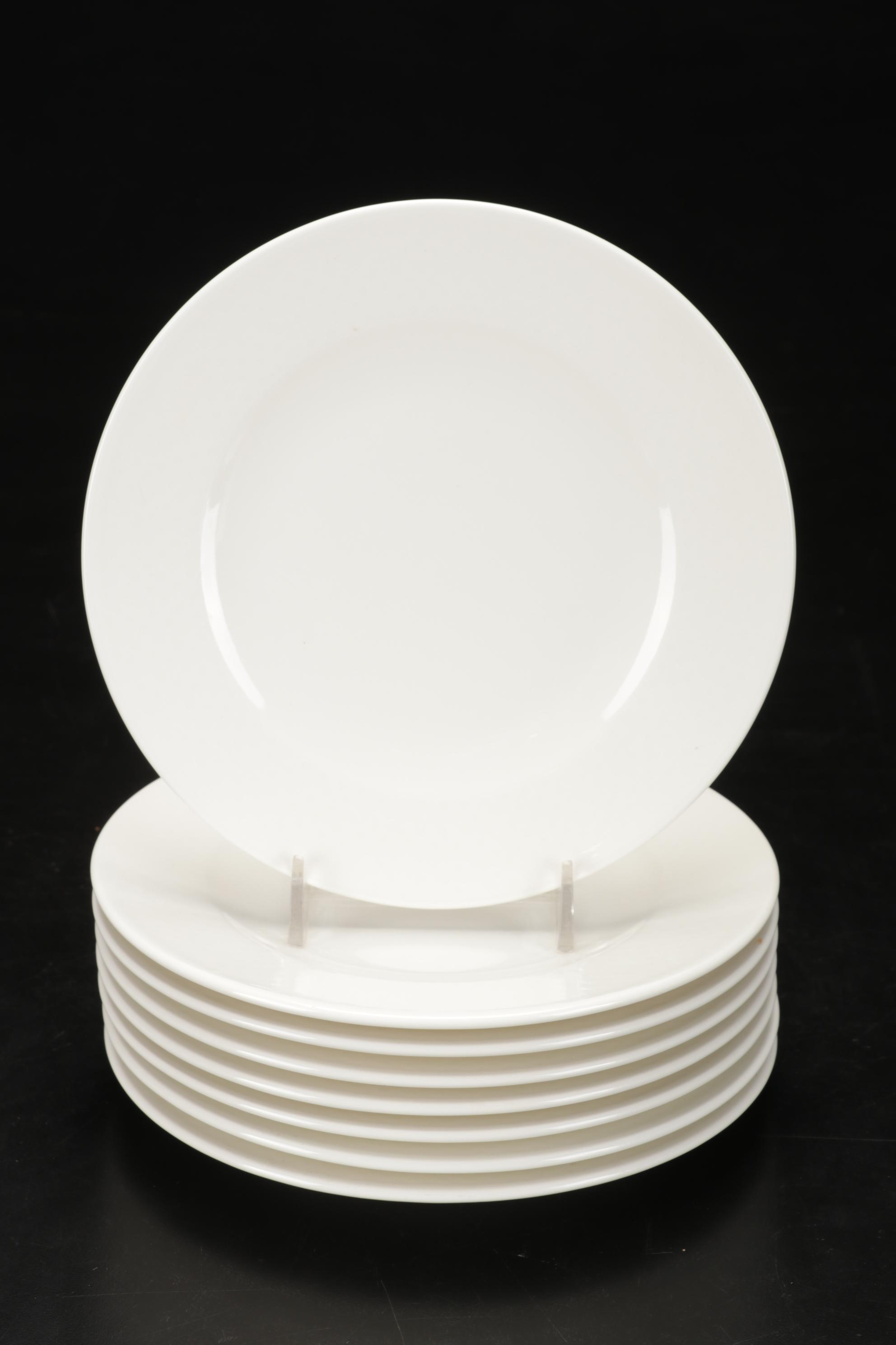 Mikasa "Richelieu" Water Goblets and Villeroy & Boch White Dinnerware