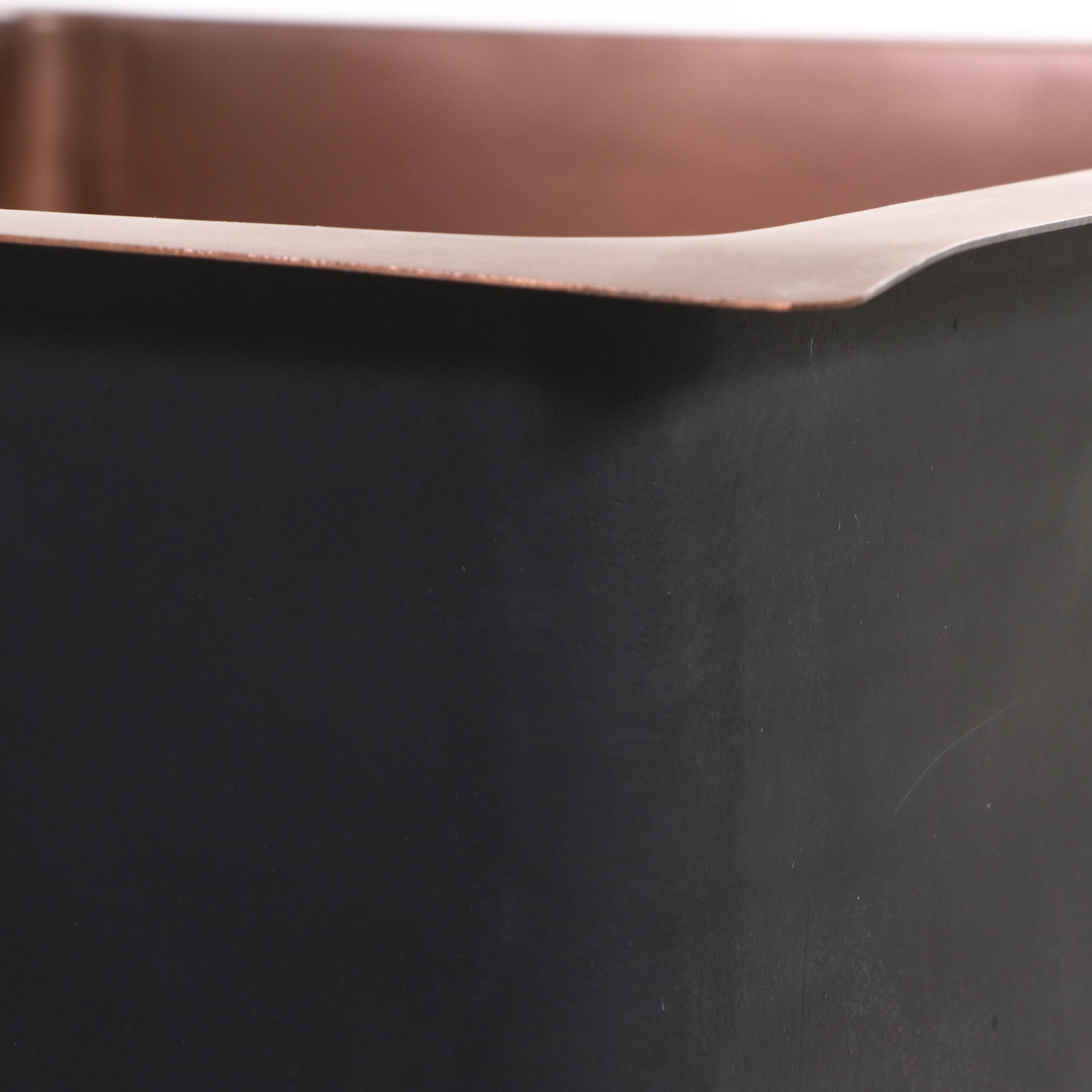 Signature Hardware Bria Copper Farmhouse Sink with Metal Grate