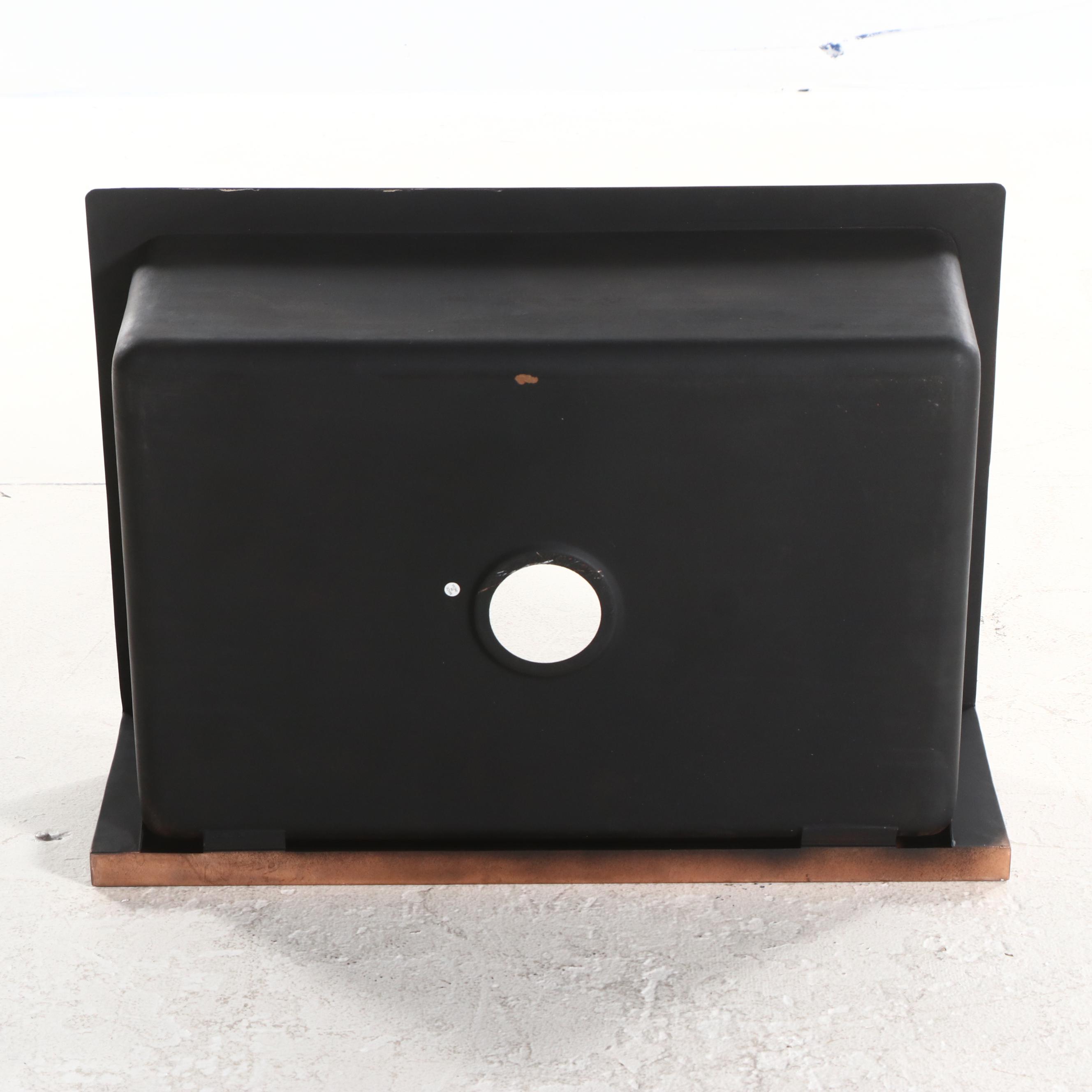 Signature Hardware Bria Copper Farmhouse Sink with Metal Grate