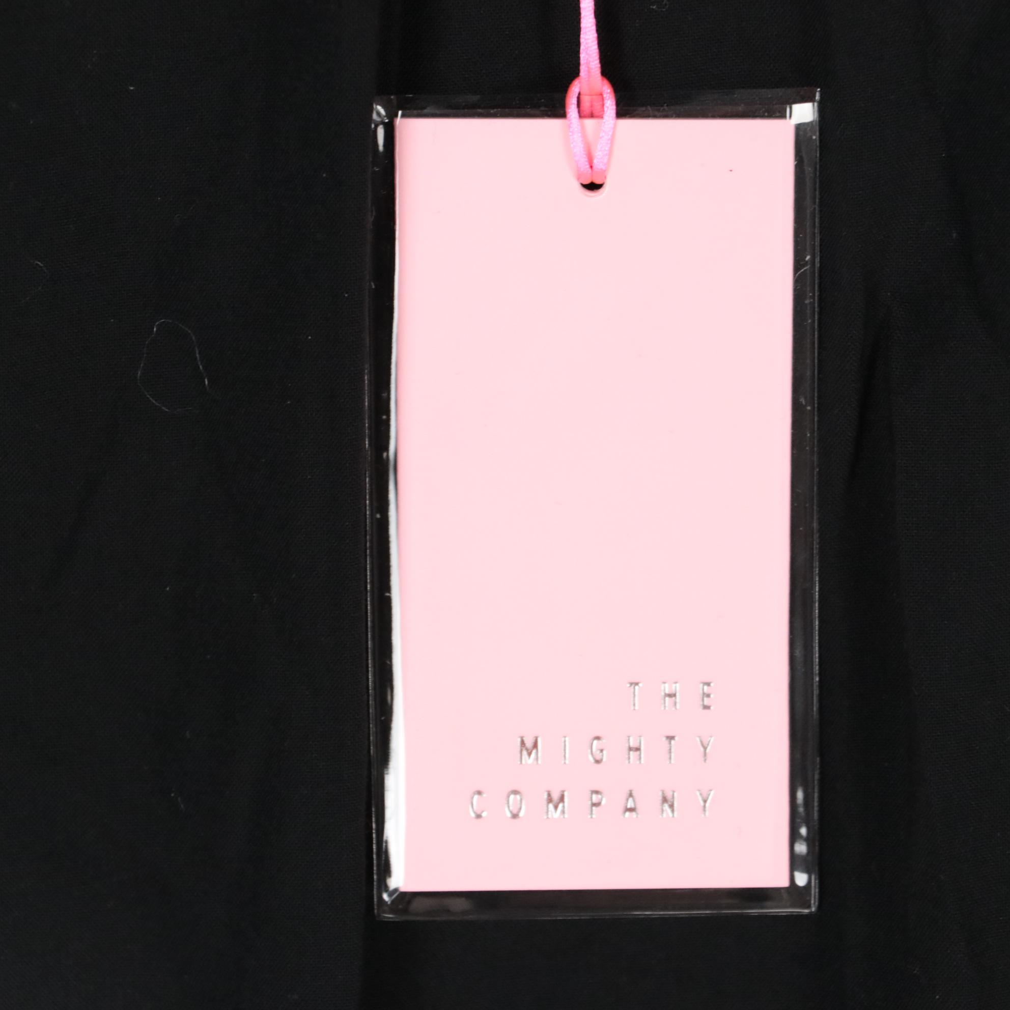 The Mighty Company Metallic Blue Lambskin Leather Jacket, Anna Irion Black Dress