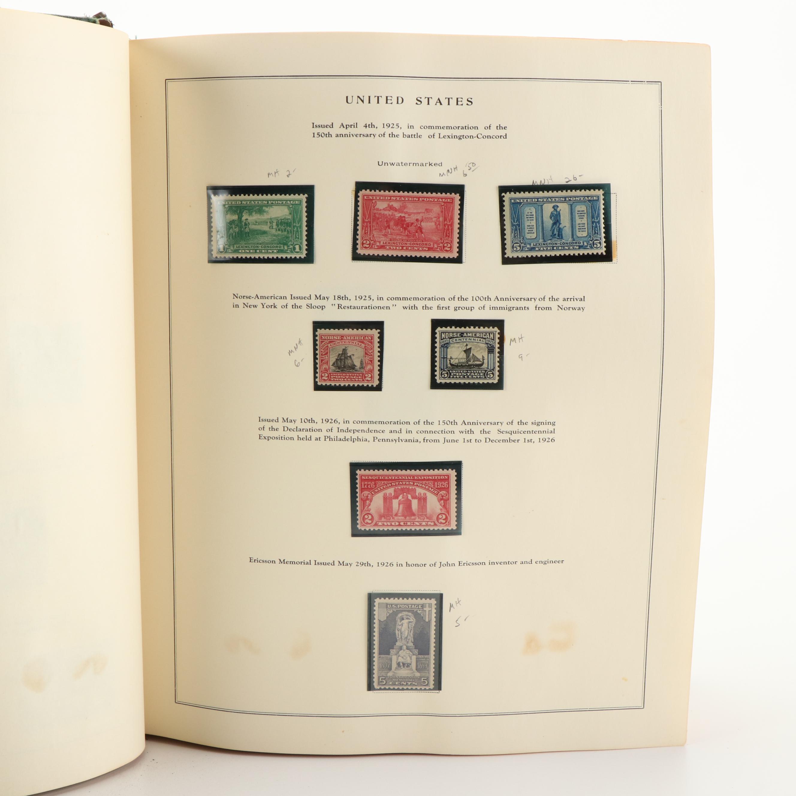 Mint Condition U.S. Postage Stamp Collection, 1909-1975