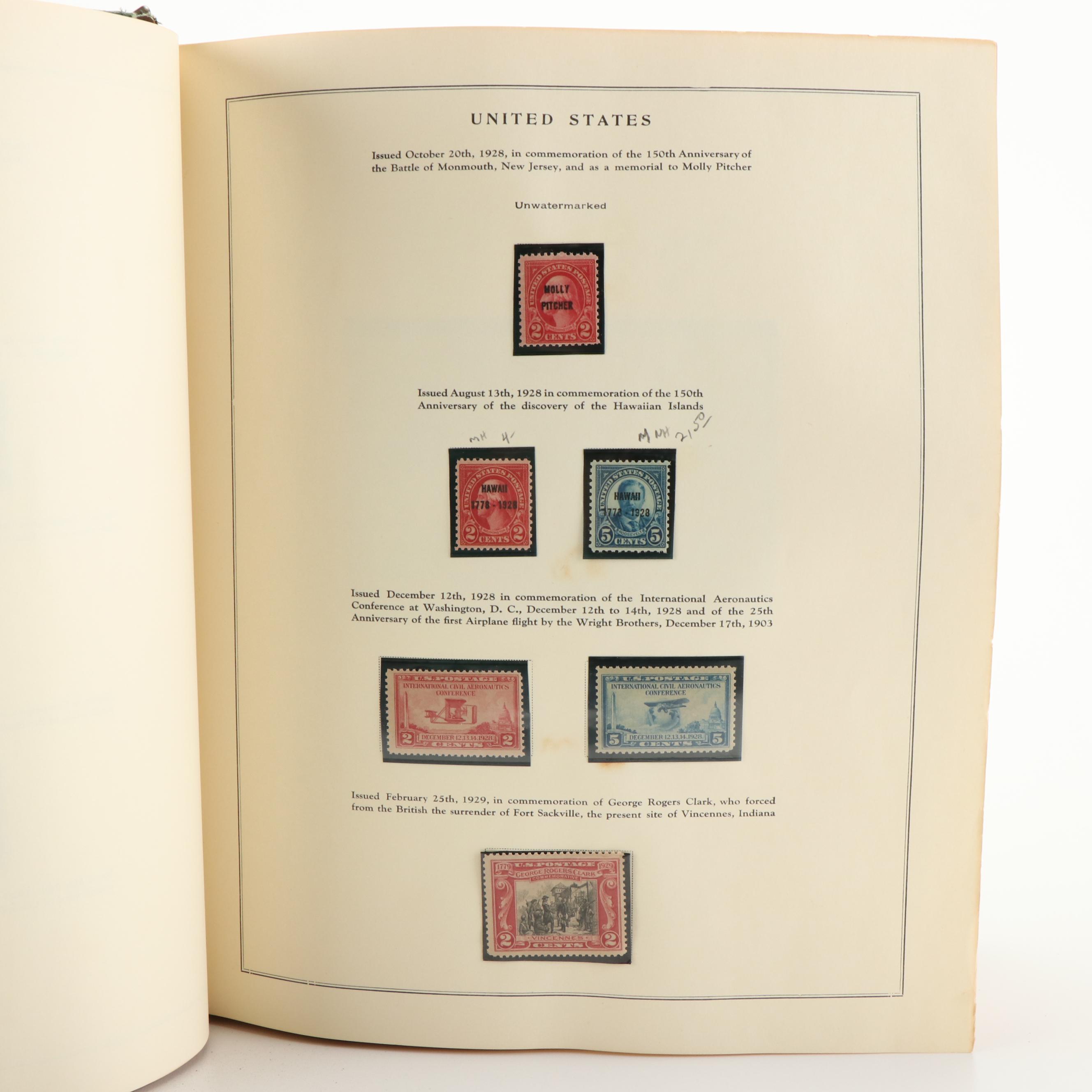 Mint Condition U.S. Postage Stamp Collection, 1909-1975