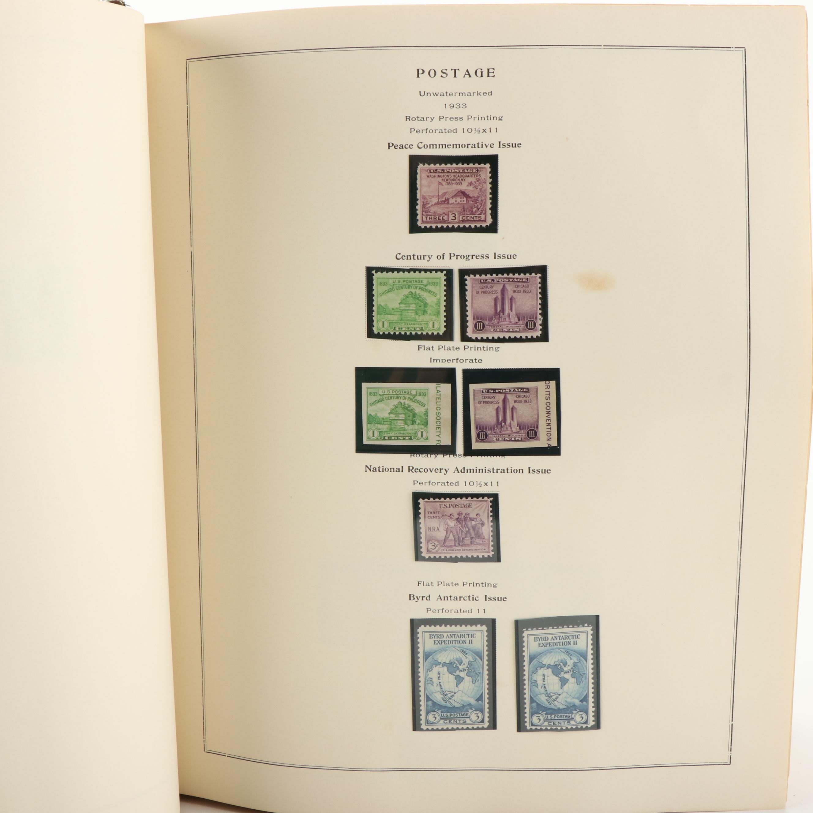 Mint Condition U.S. Postage Stamp Collection, 1909-1975