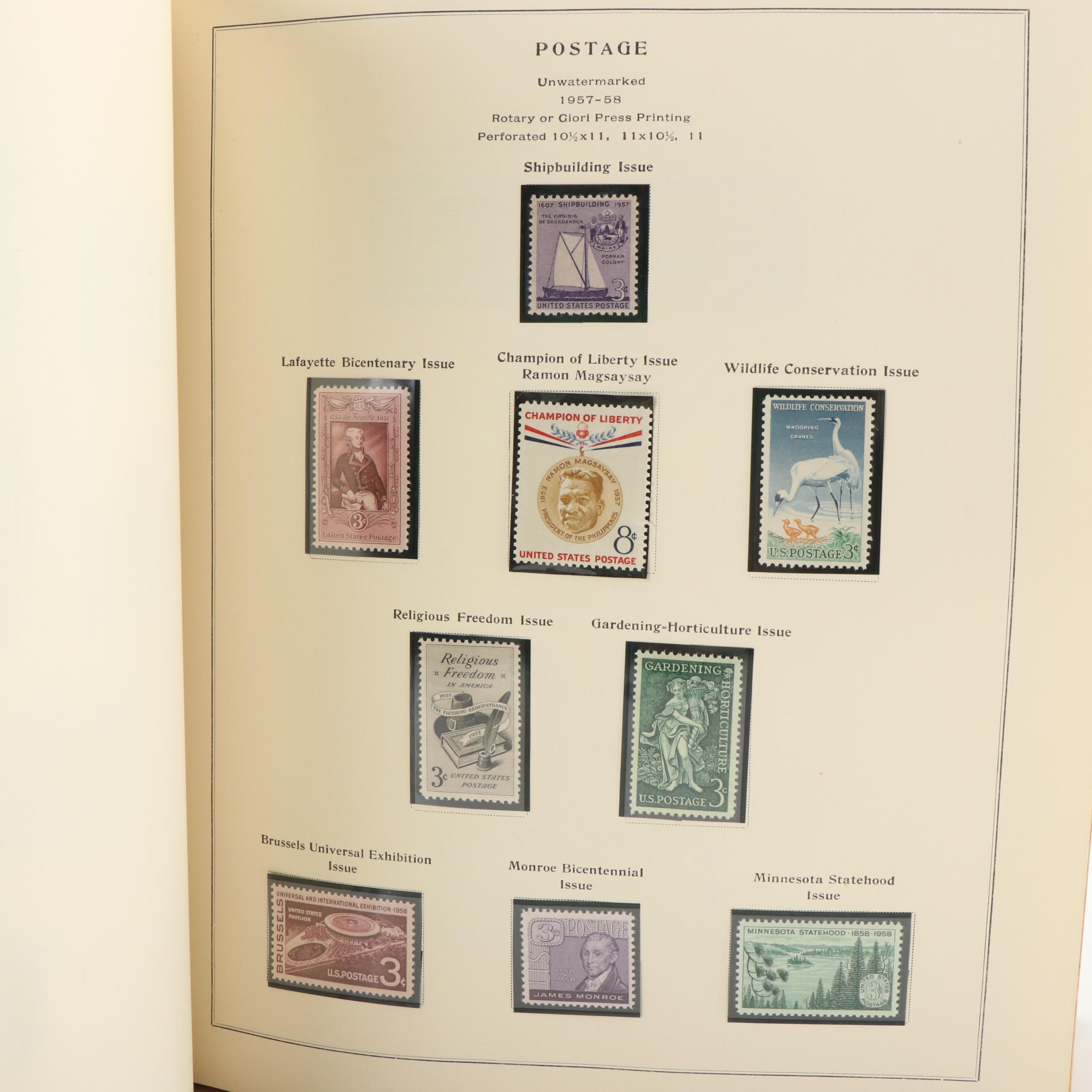 Mint Condition U.S. Postage Stamp Collection, 1909-1975