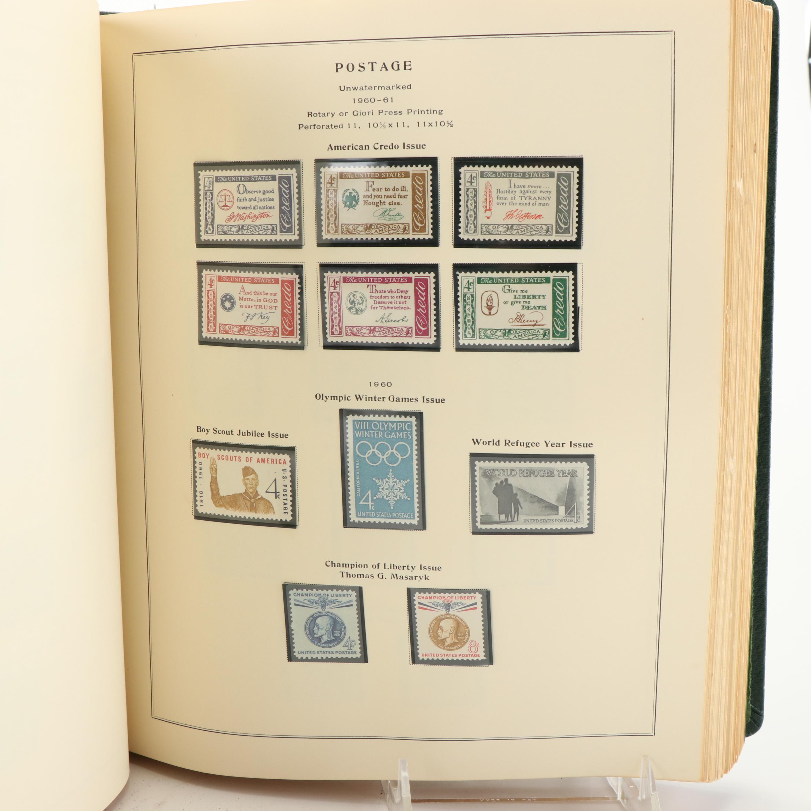 Mint Condition U.S. Postage Stamp Collection, 1909-1975