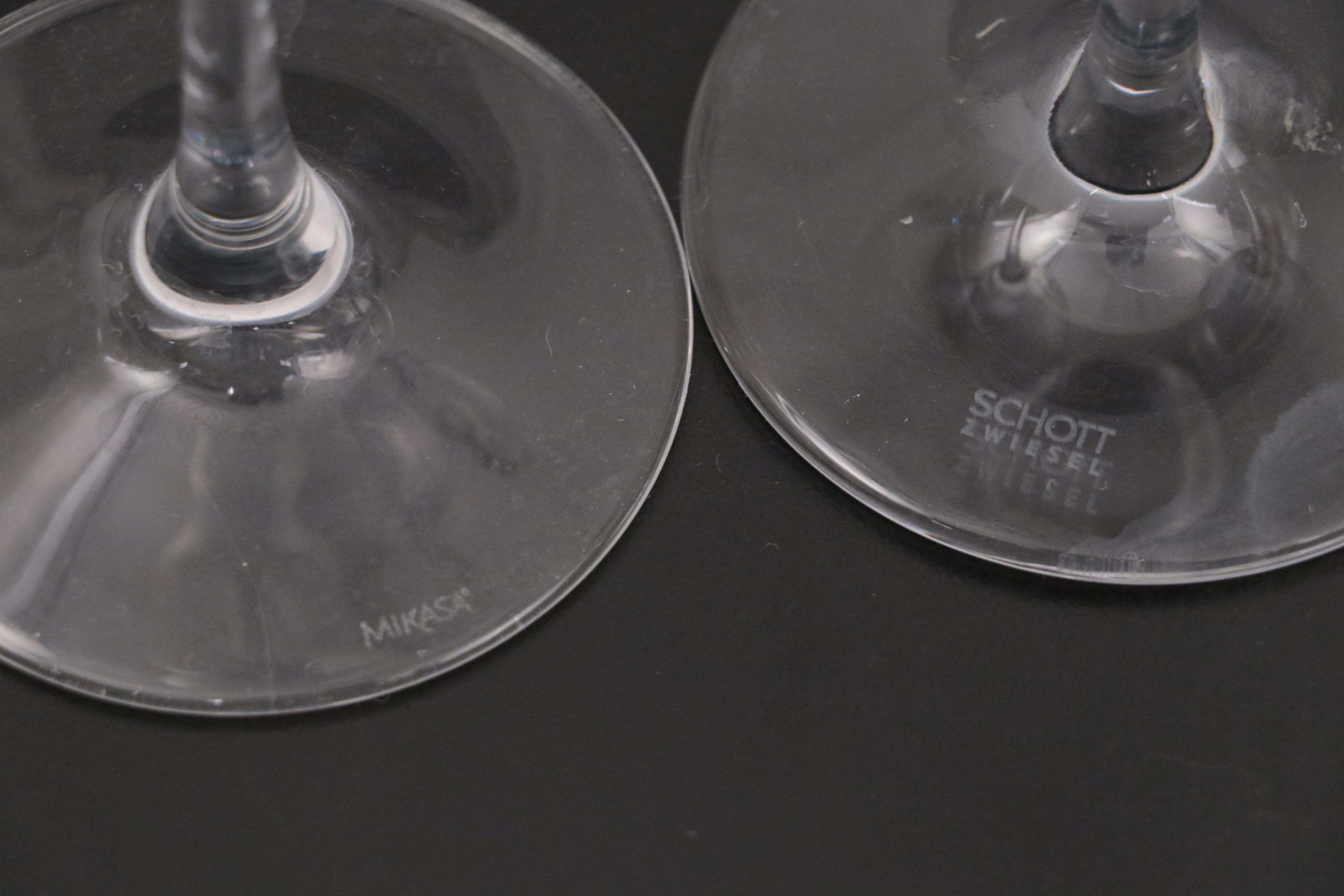 Schott-Zweisel "Forte" Fluted Champagne with Other Stemware and Bowls