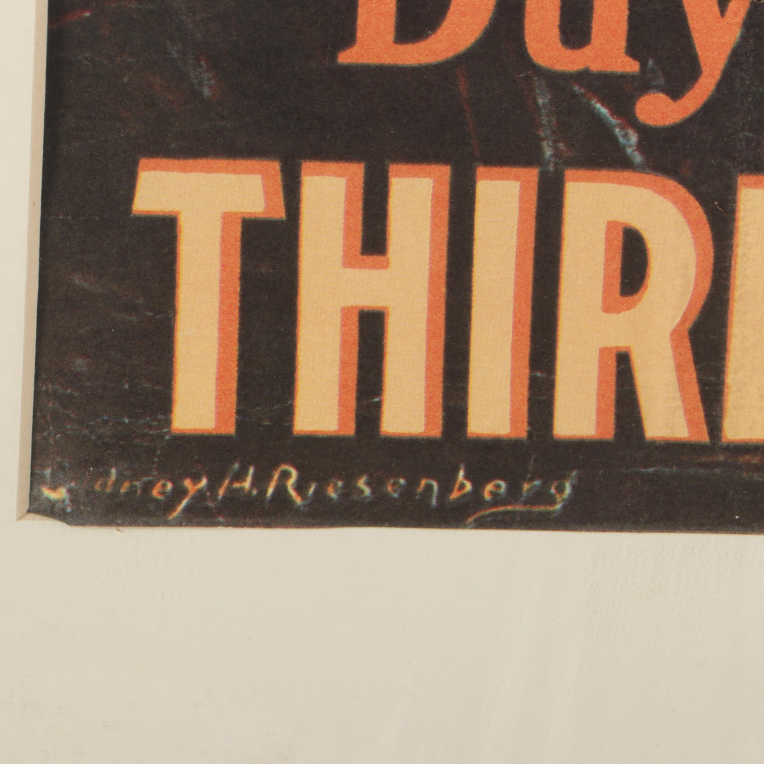 Sidney Riesenberg World War I War Bonds Poster "Over the Top For You"