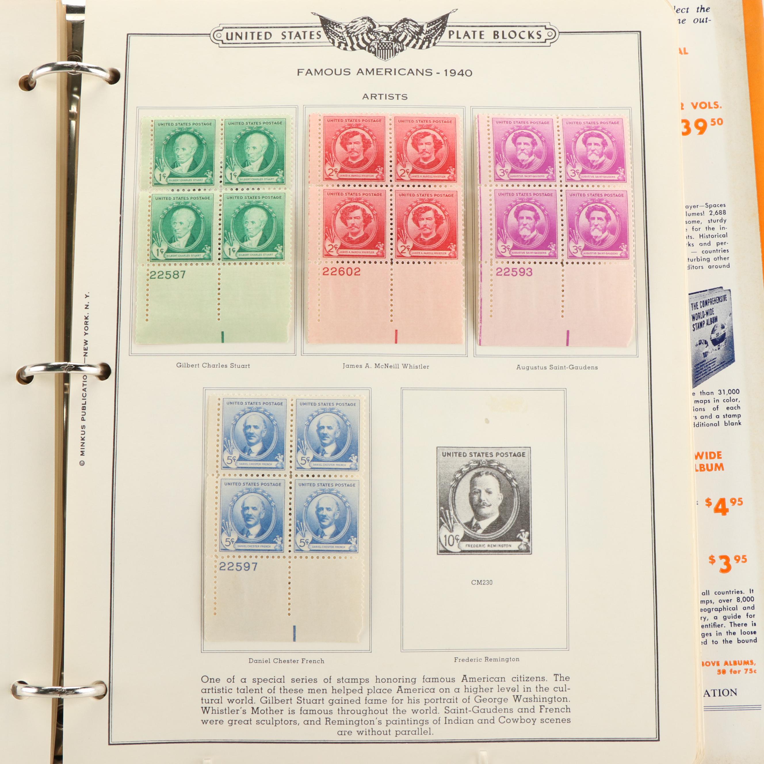 "American Plate Block Album"