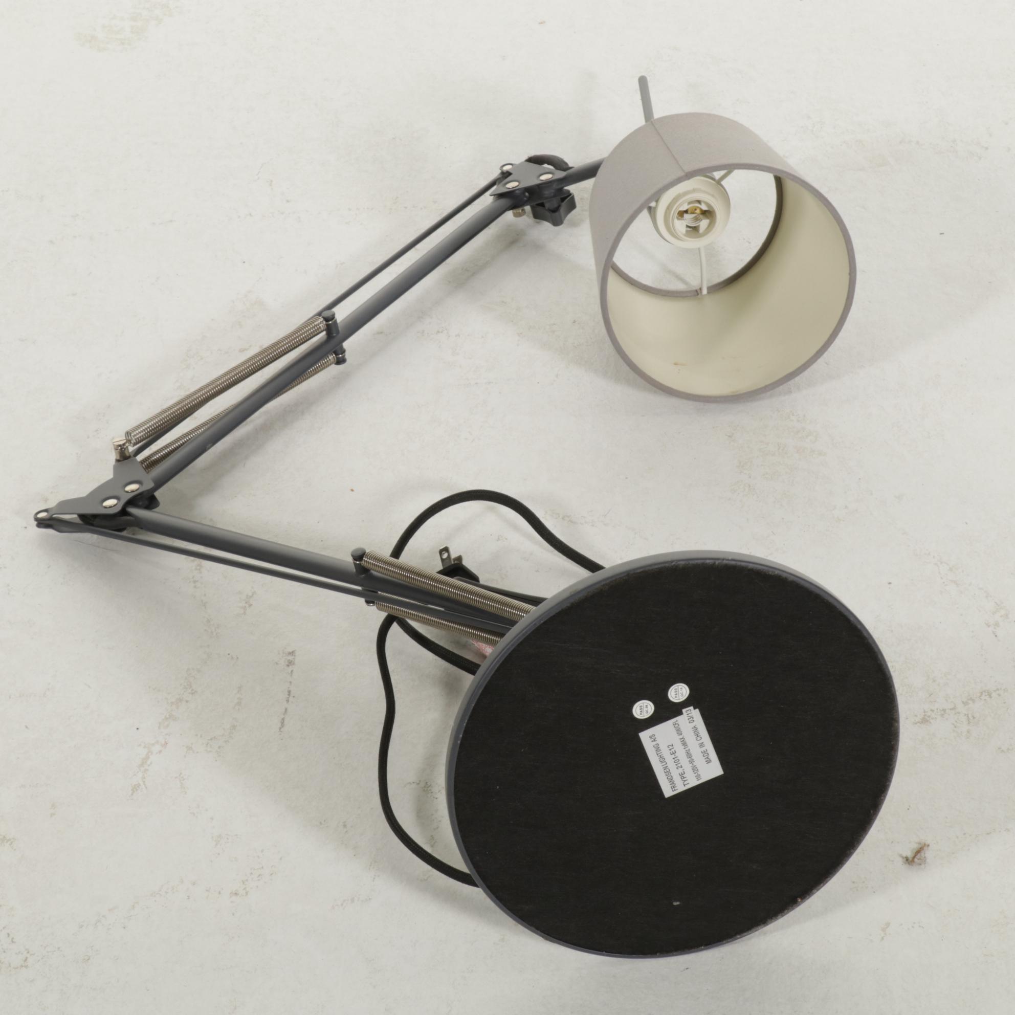 Frandsen Lighting Danish Modern Articulated Desk Lamp