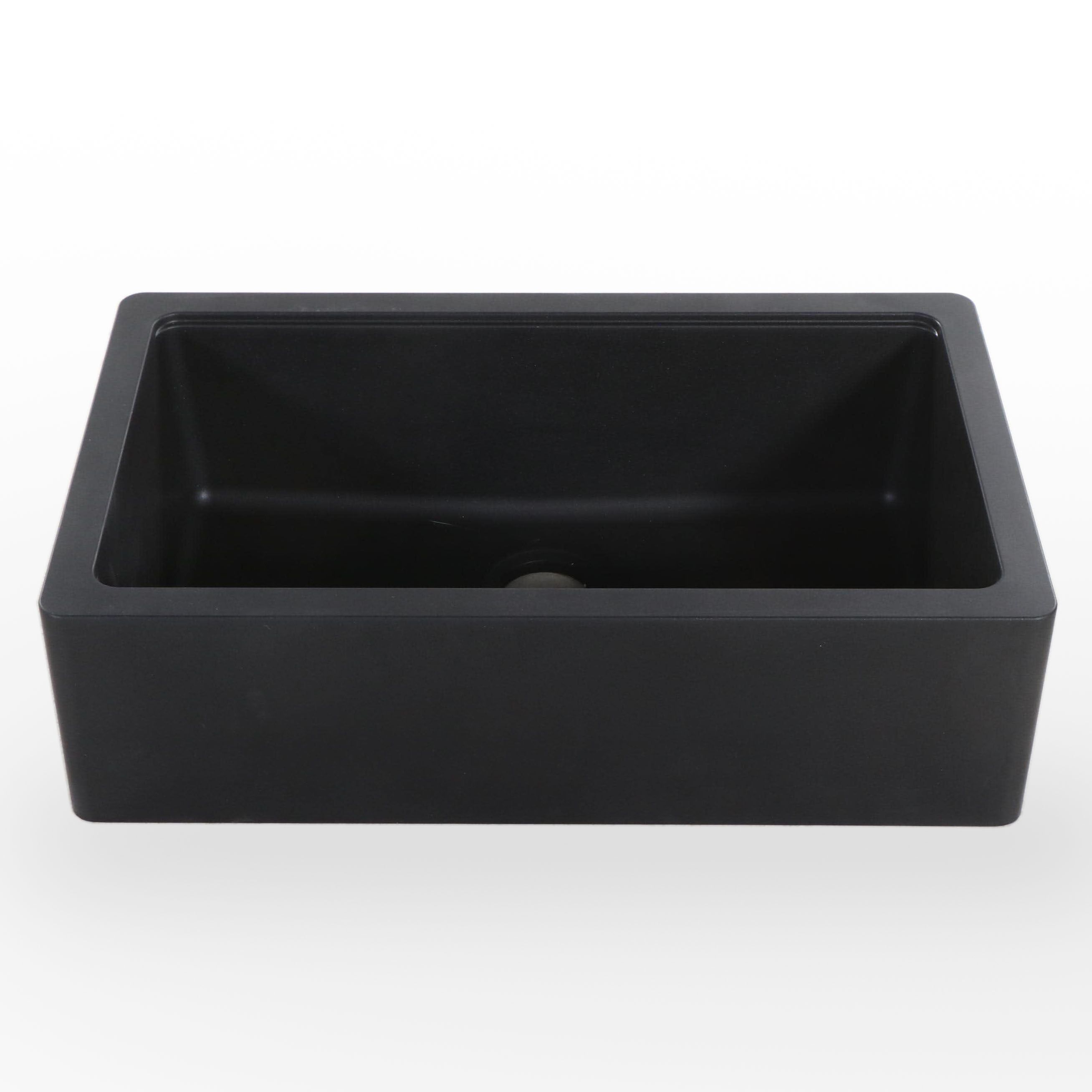 Signature Hardware Apron Front Black Granite Farmhouse Kitchen Sink