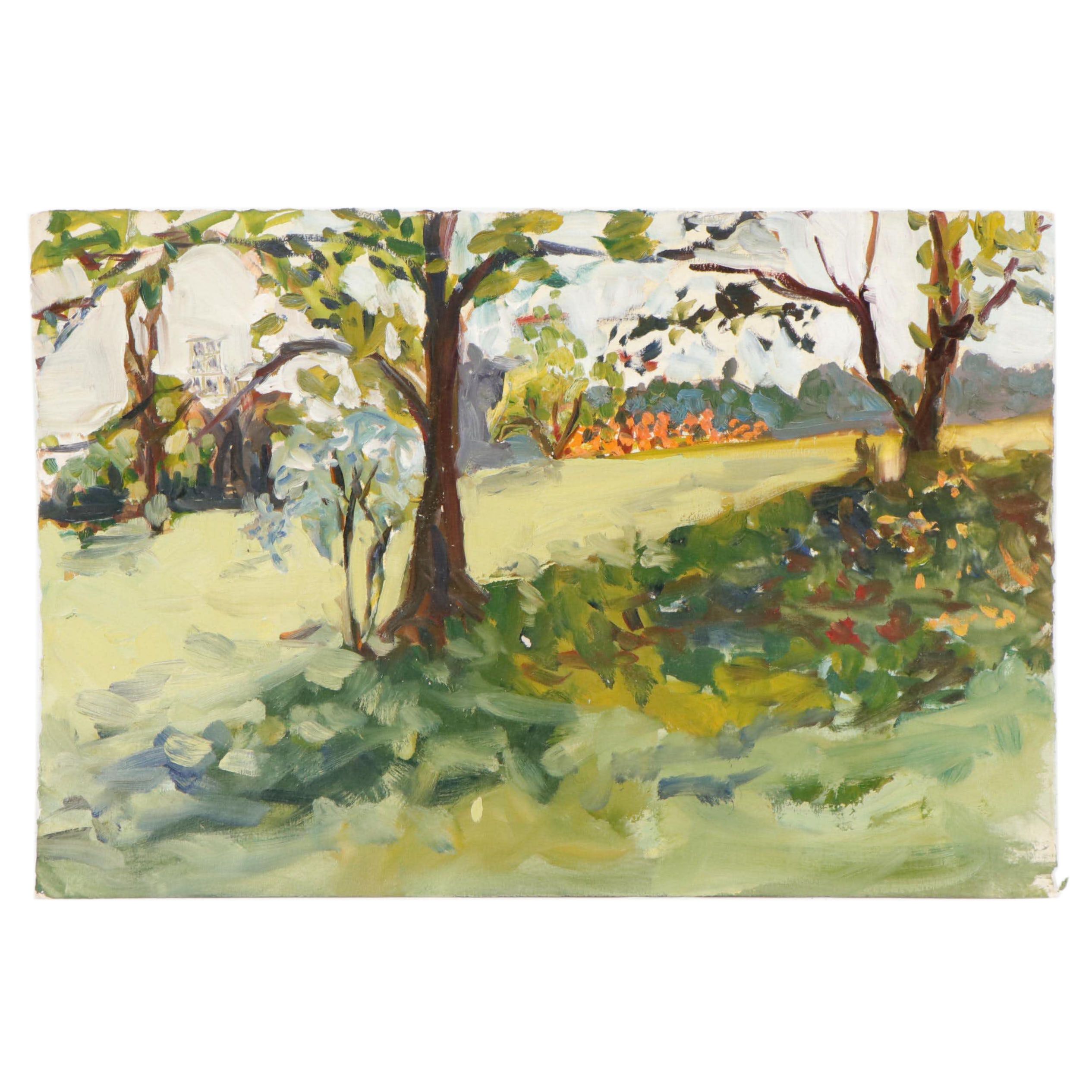 Deborah Kriger Landscape Oil Painting, Late 20th Century